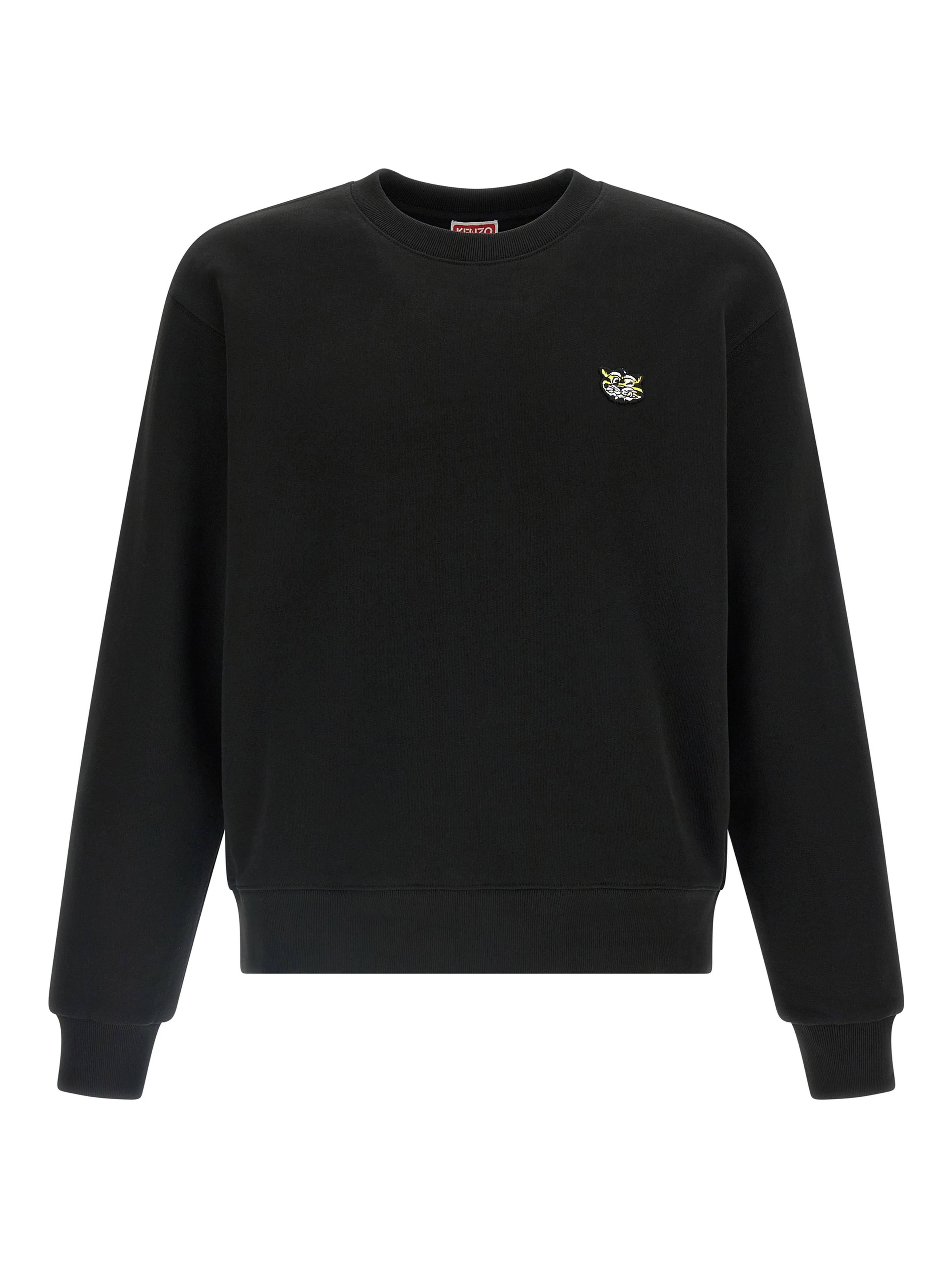 Black Cotton Sweatshirt