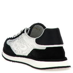 Bicolor Calfskin Athletic Sneakers
