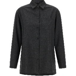 Gray Wool Blouse