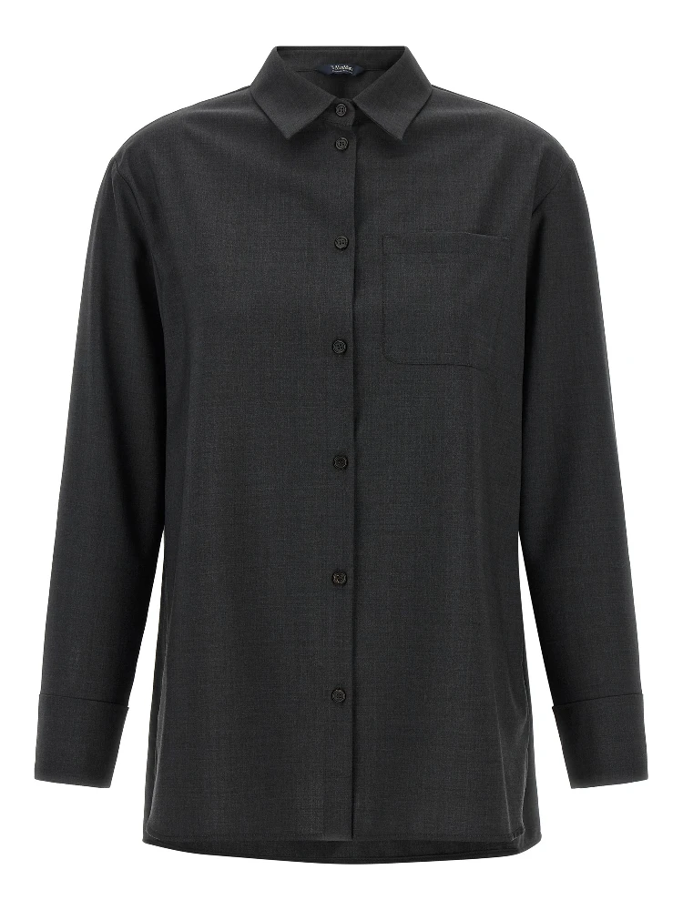 Gray Wool Blouse