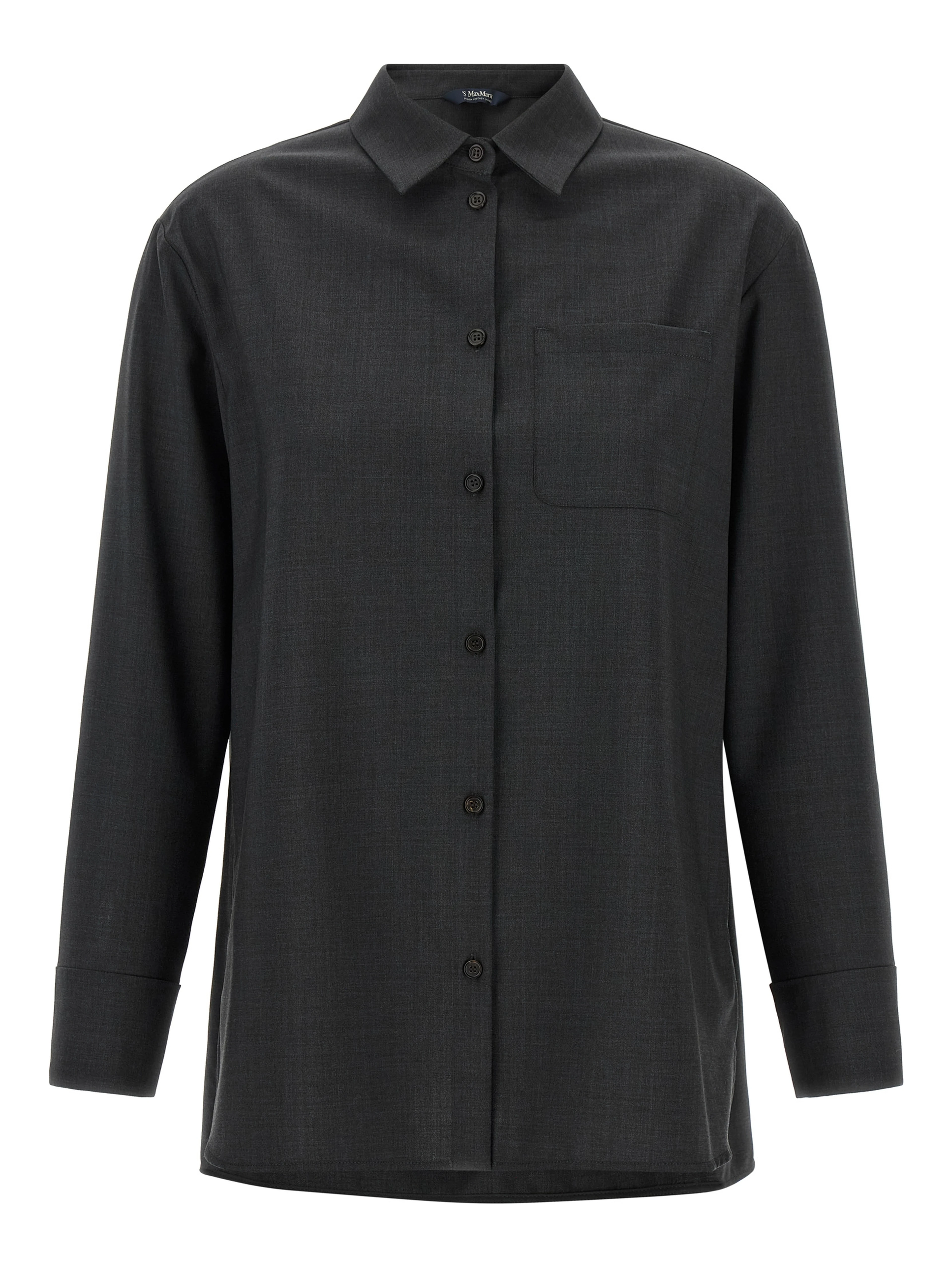 Gray Wool Blouse