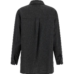 Gray Wool Blouse