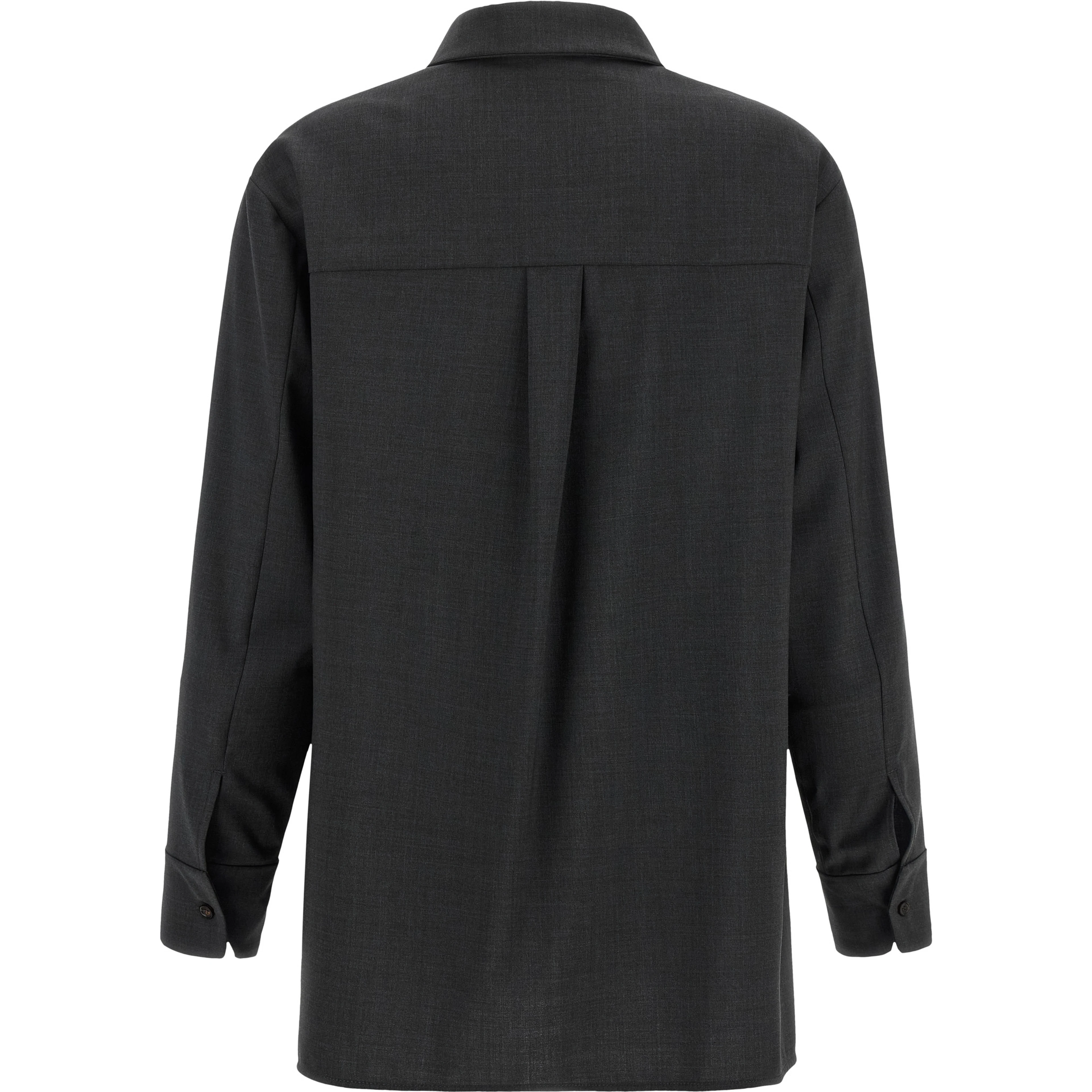 Gray Wool Blouse