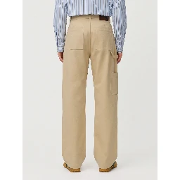 Beige cotton pants