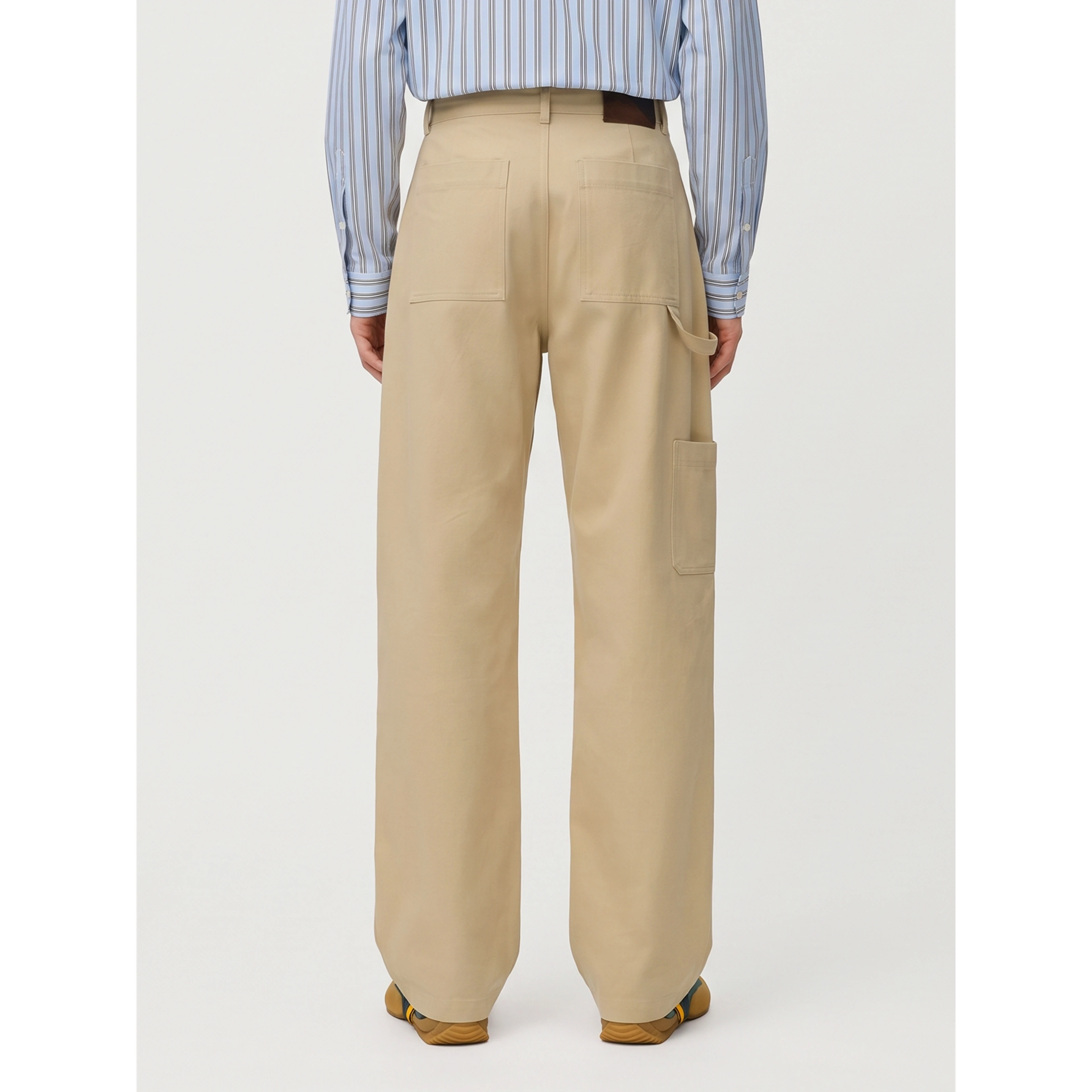 Beige cotton pants