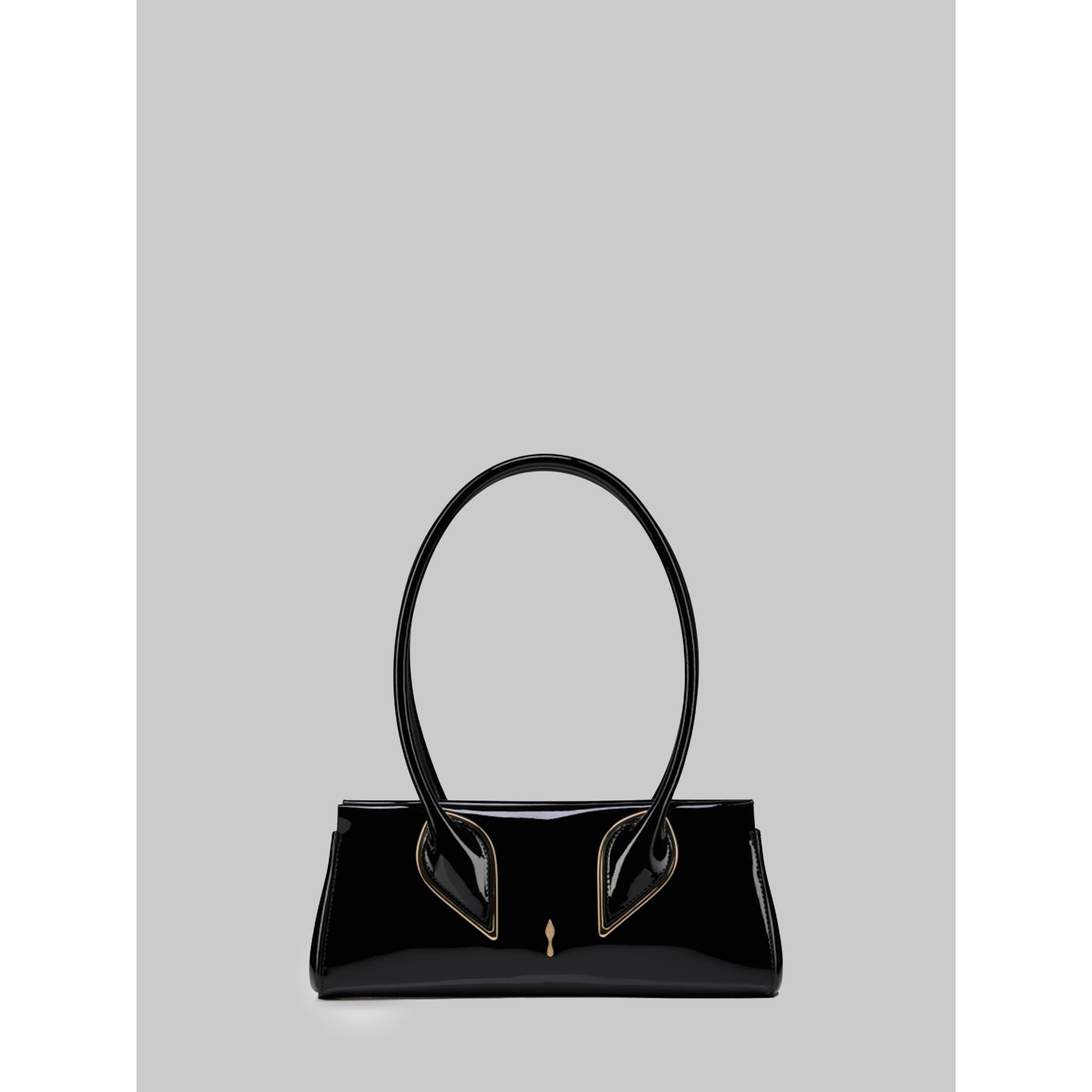 Venus bag in black patent leather