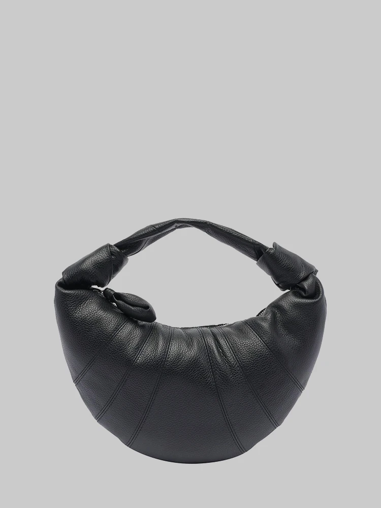 Mini Fortune Croissant bag in black