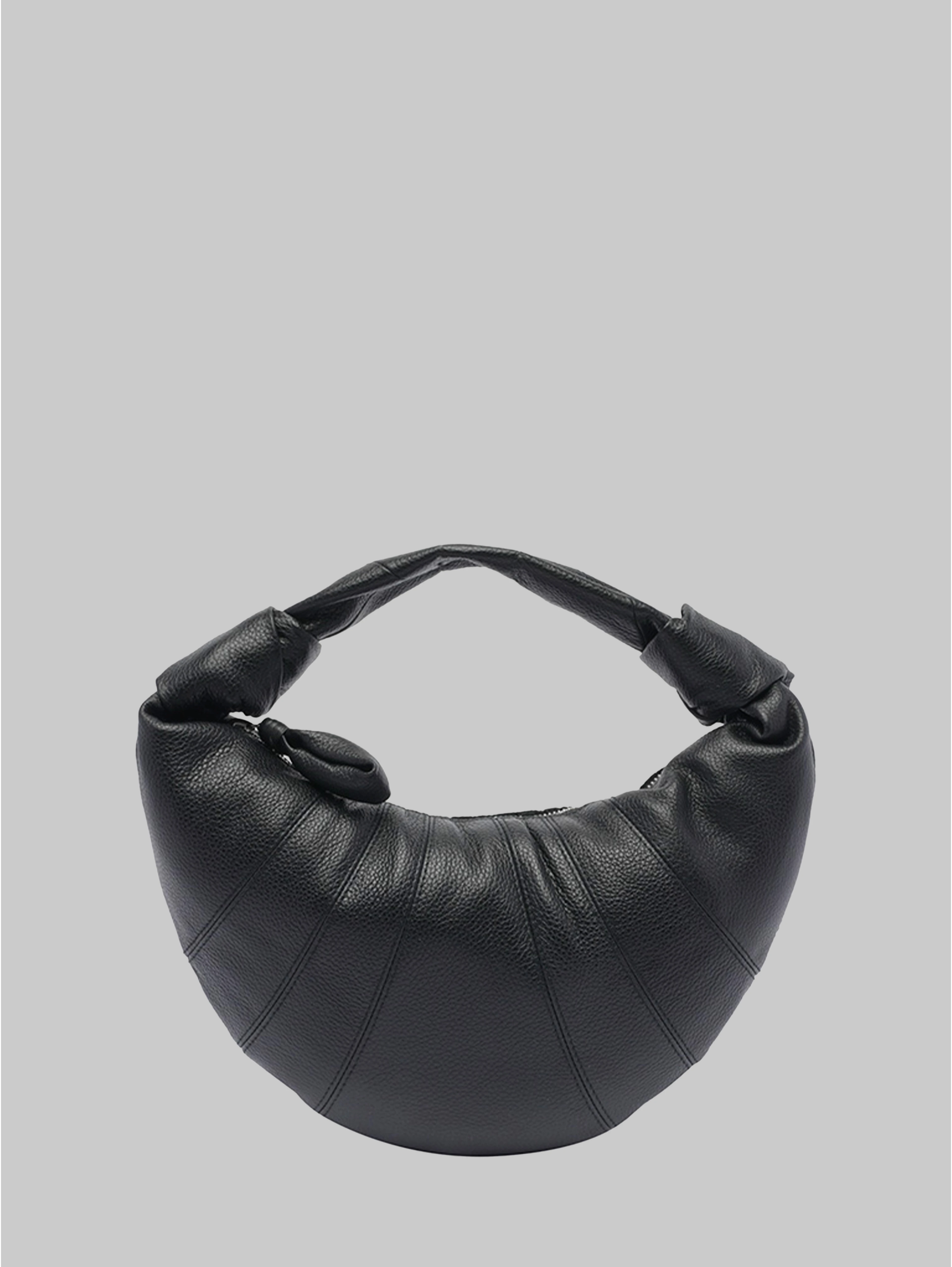 Mini Fortune Croissant bag in black