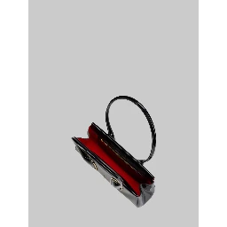 Venus bag in black patent leather