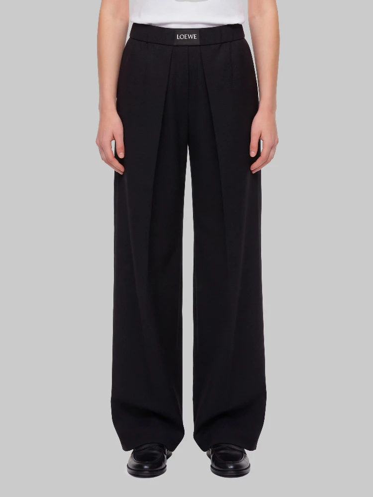 Elasticated wool pants