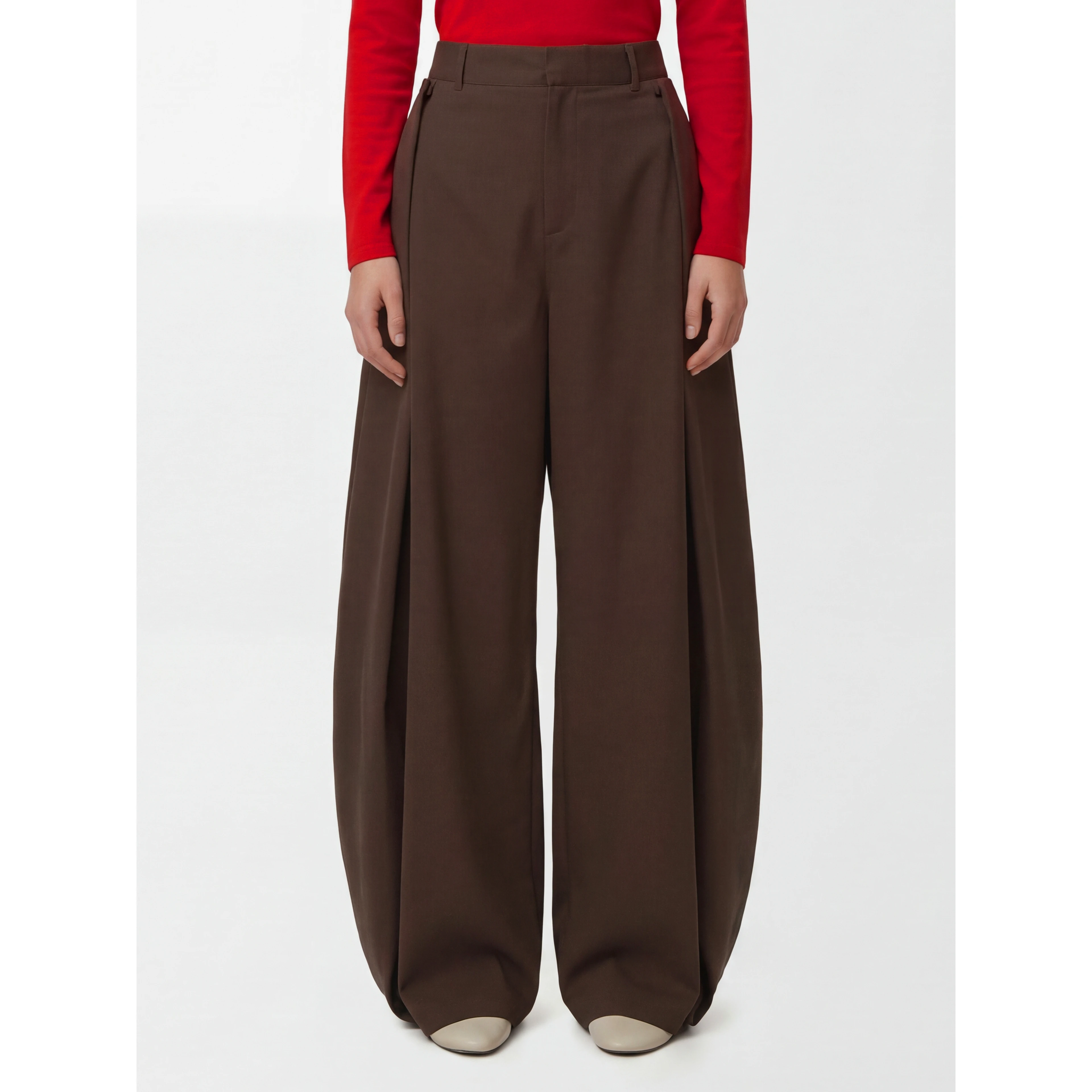 Cotton and silk pants