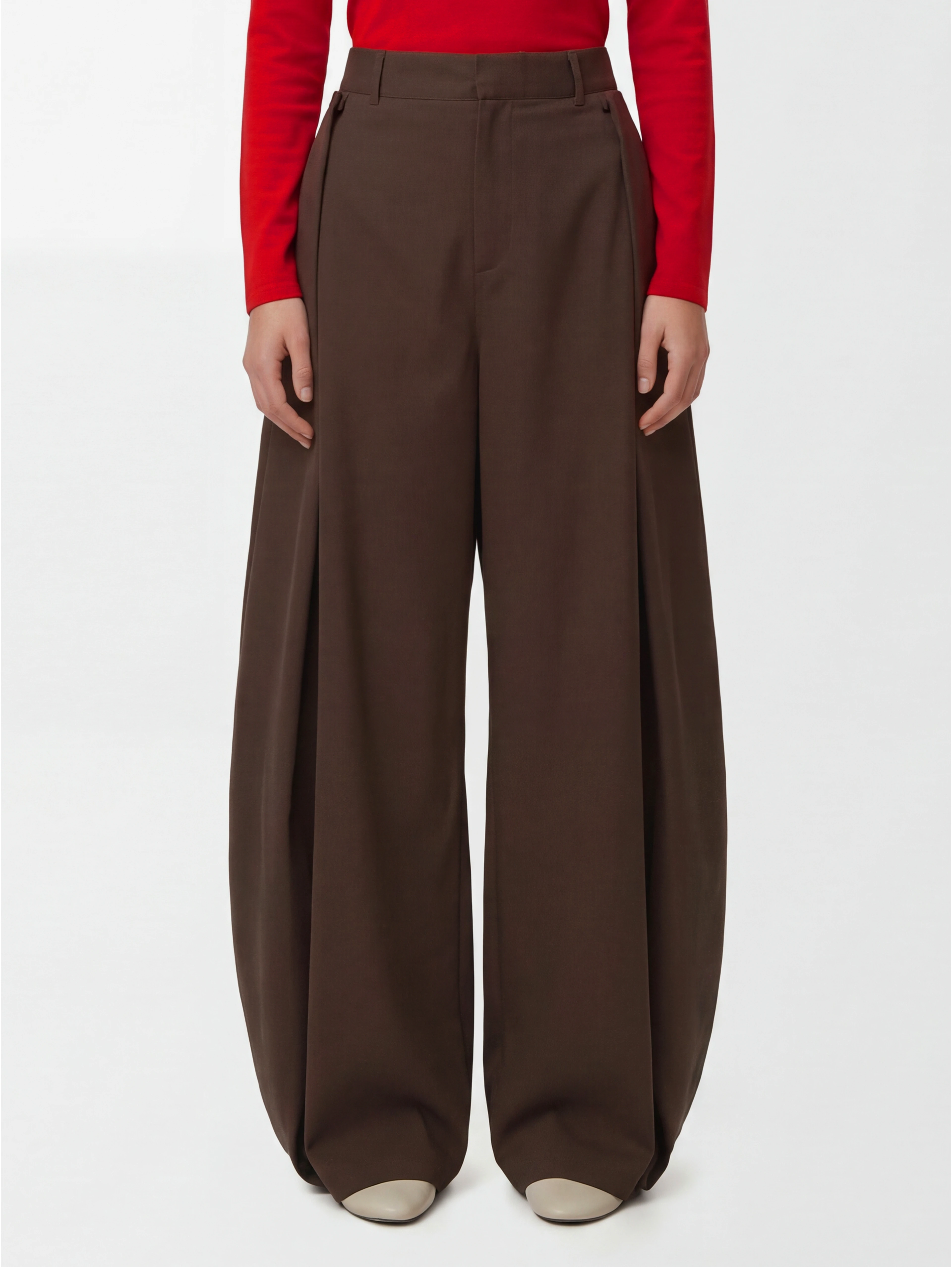 Cotton and silk pants