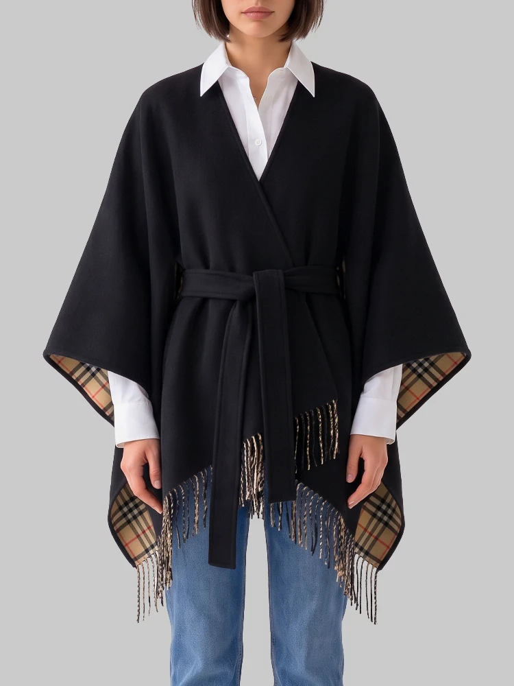 Tay cape with fringe