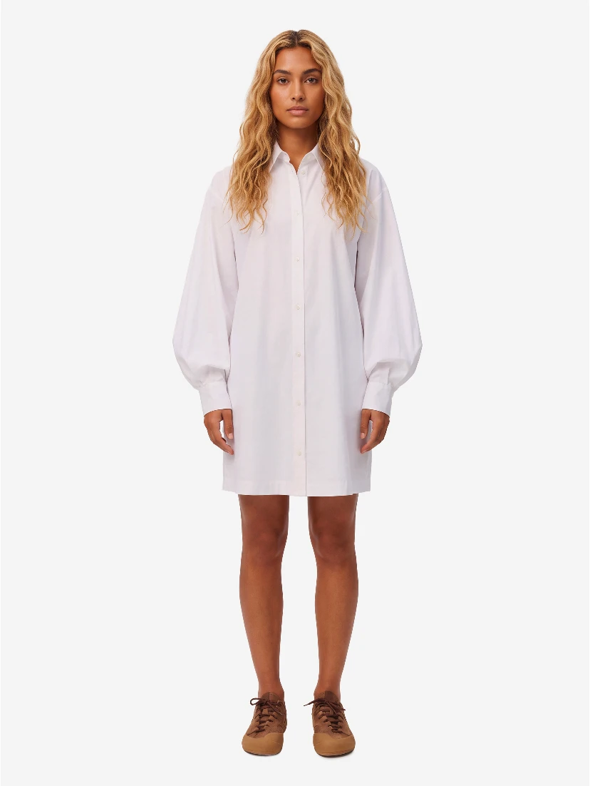 Cotton shirt dress
