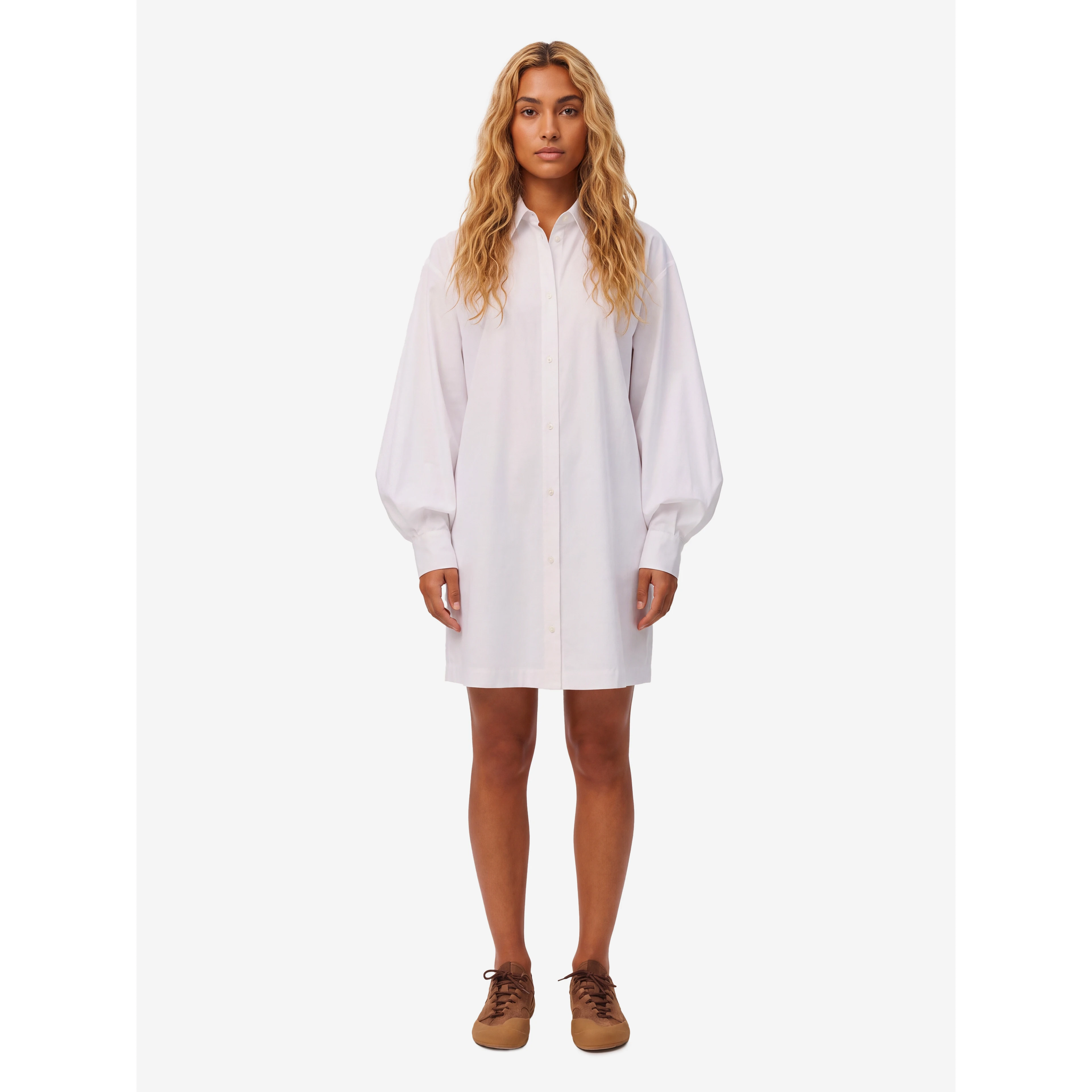 Cotton shirt dress