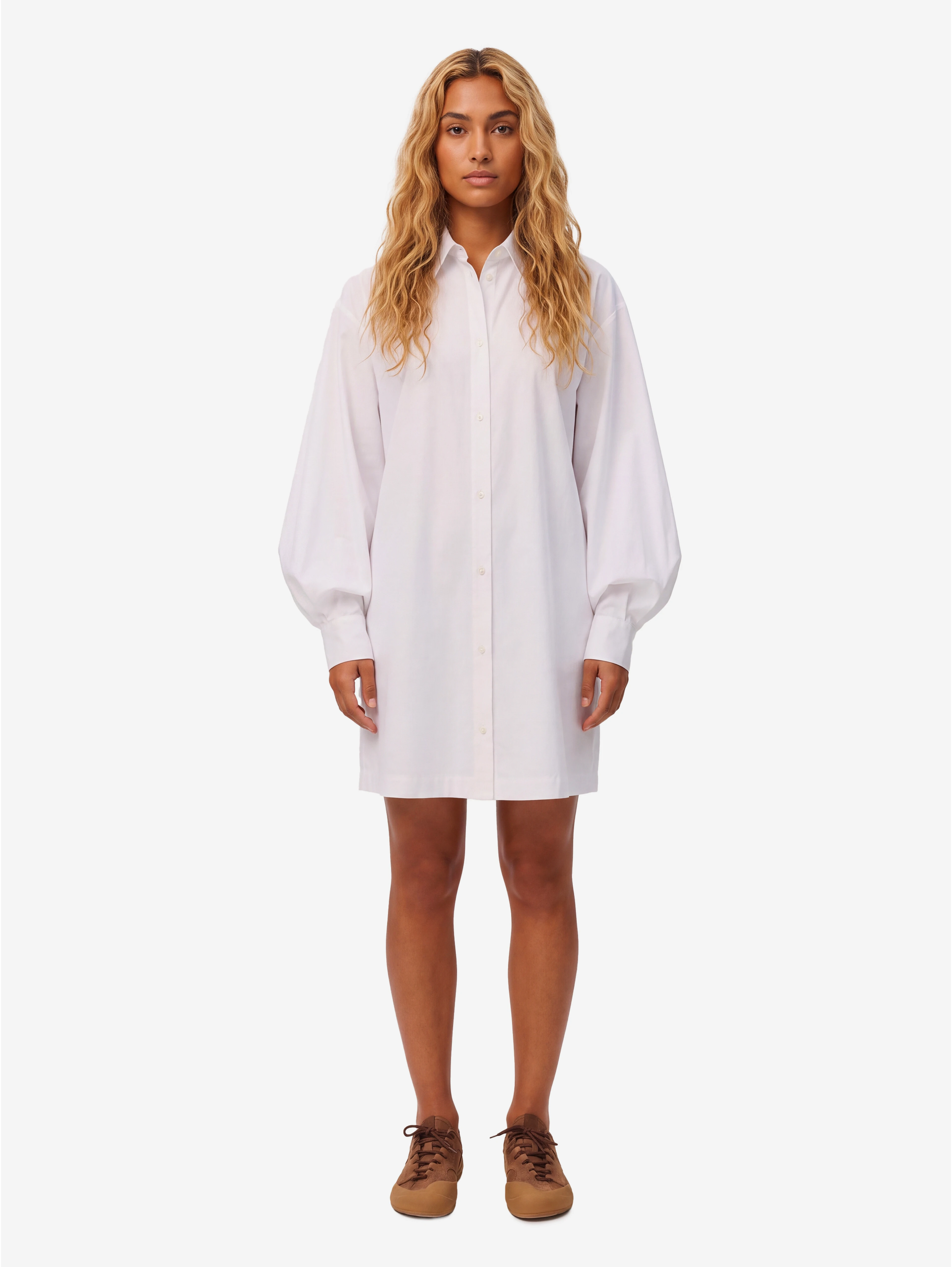 Cotton shirt dress