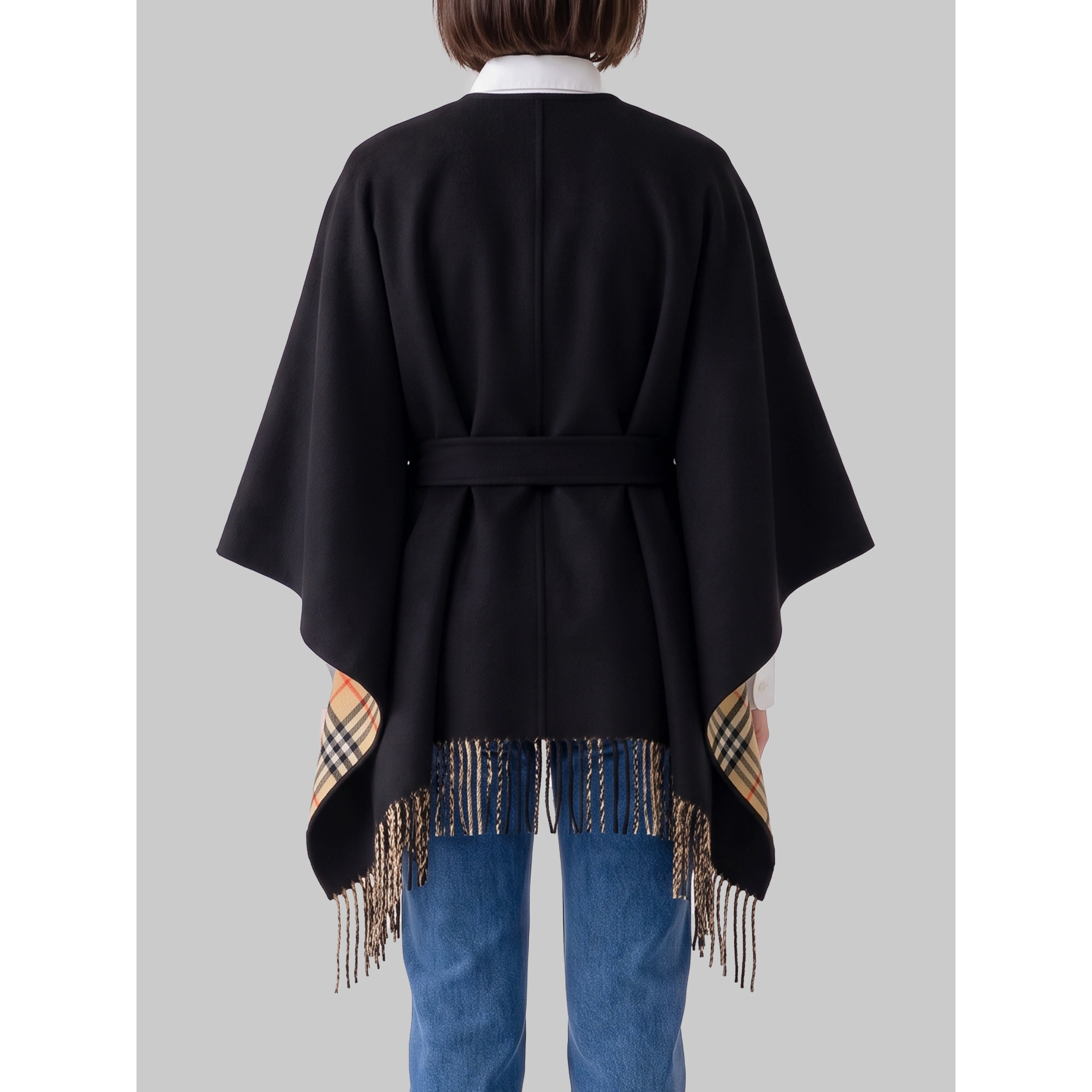 Tay cape with fringe