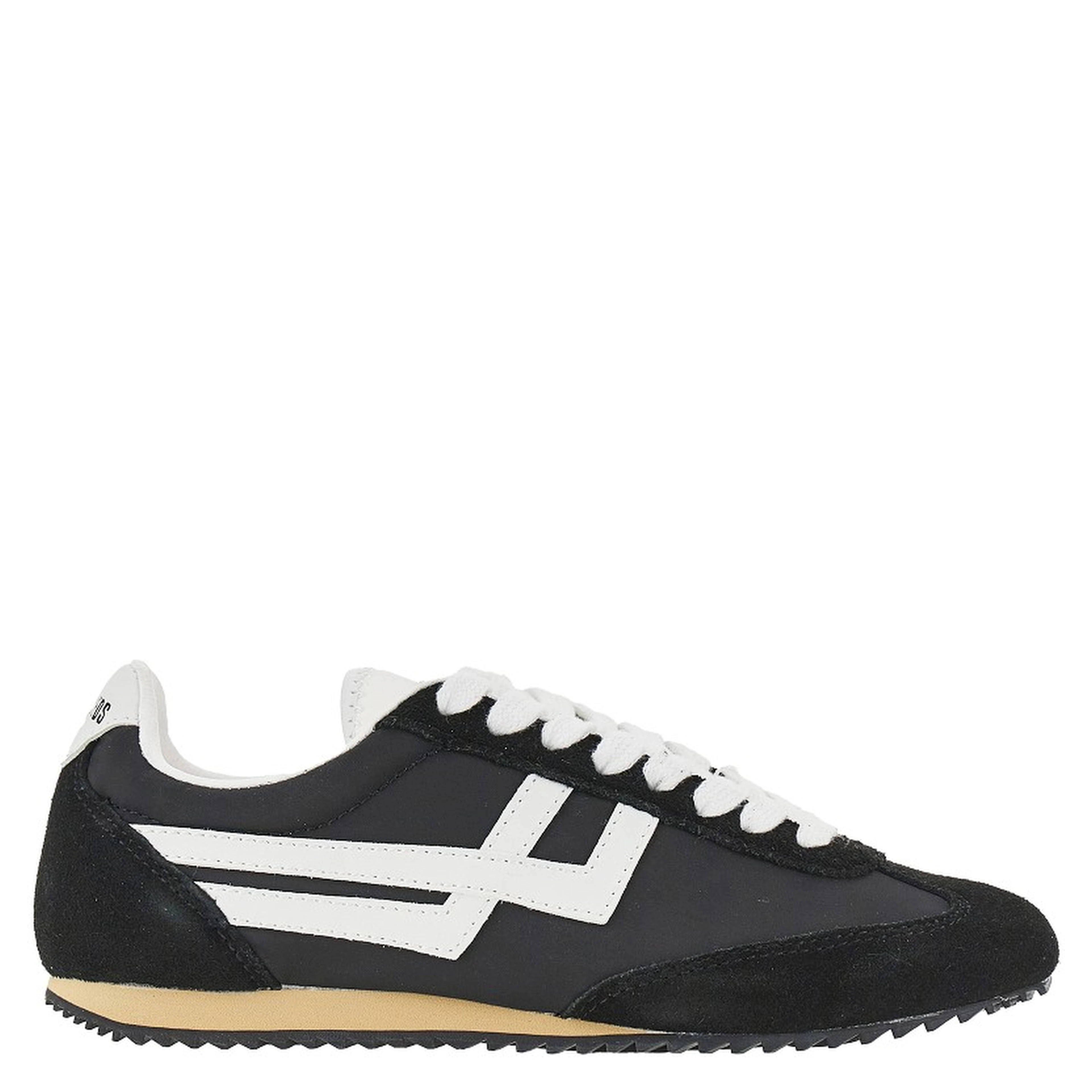 'Racer 77' nylon and suede leather sneakers