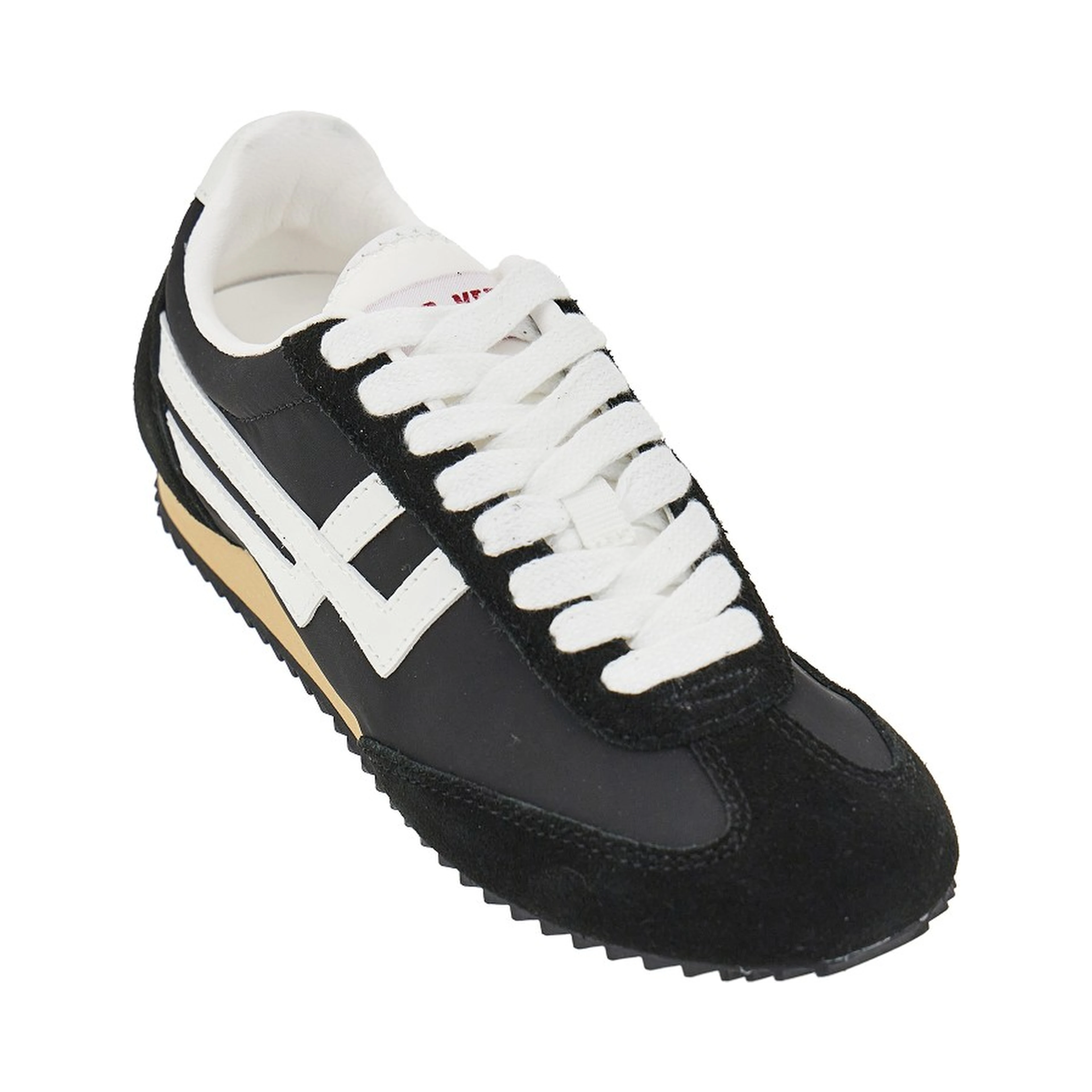 'Racer 77' nylon and suede leather sneakers