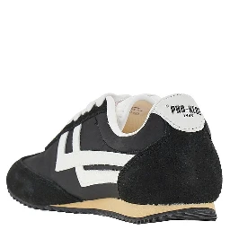 'Racer 77' nylon and suede leather sneakers