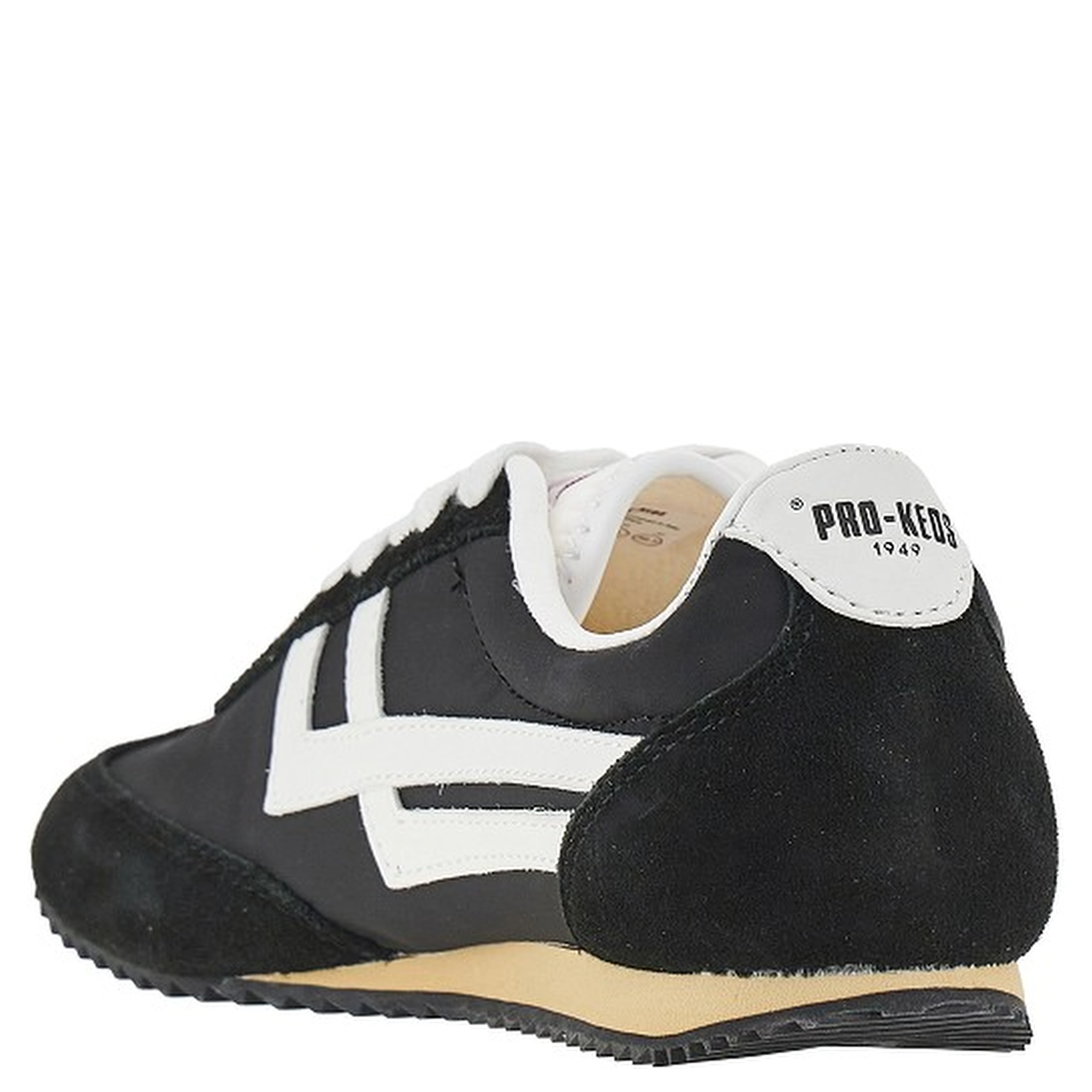 'Racer 77' nylon and suede leather sneakers