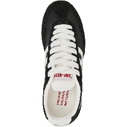 'Racer 77' nylon and suede leather sneakers