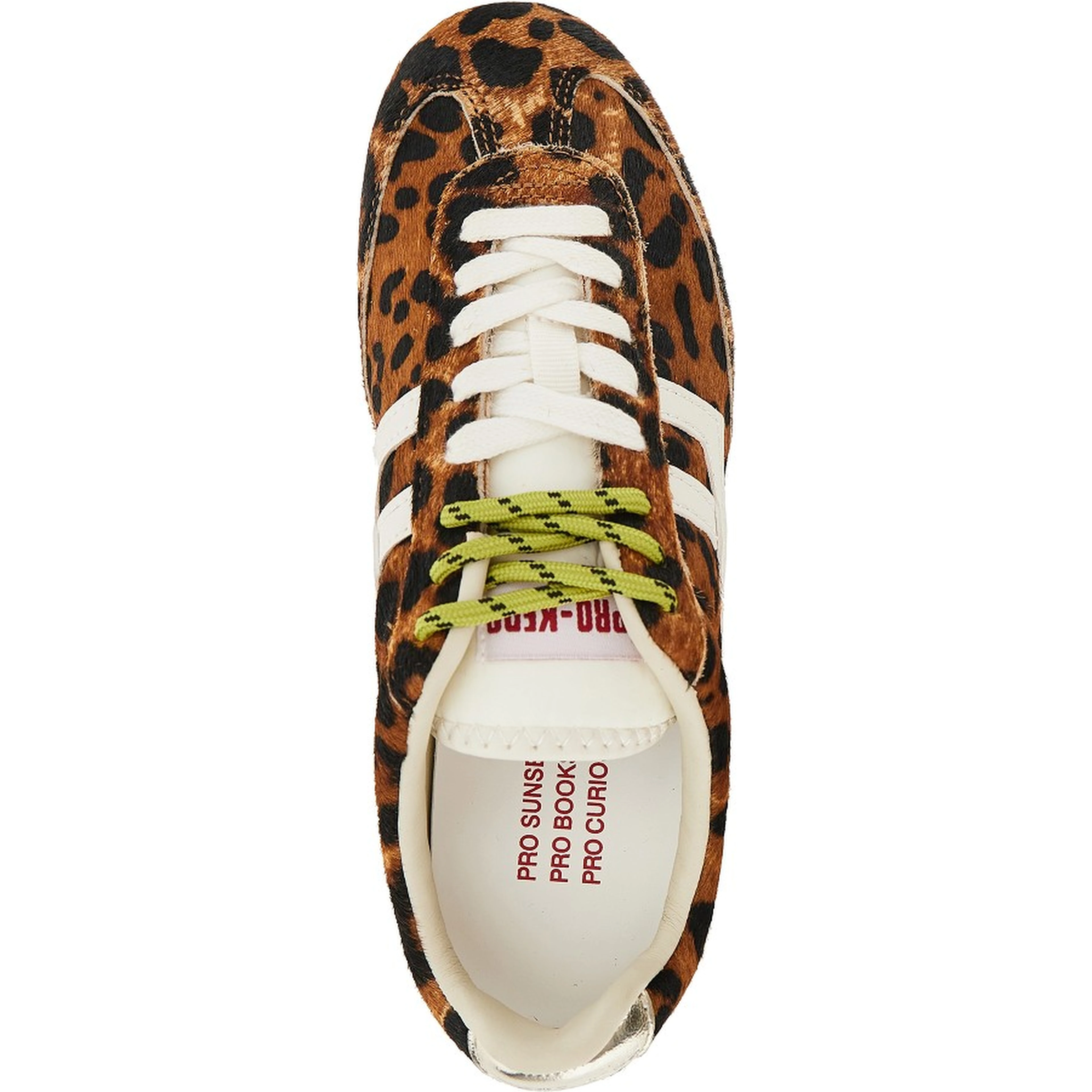 Leo-print calf-hair 'Racer 77' sneakers