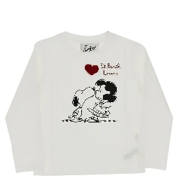 'Snoopy Kiss' print T-shirt