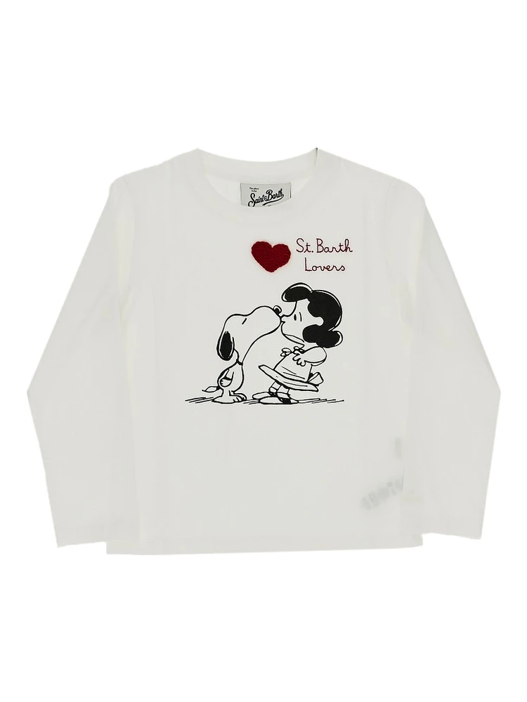 'Snoopy Kiss' print T-shirt