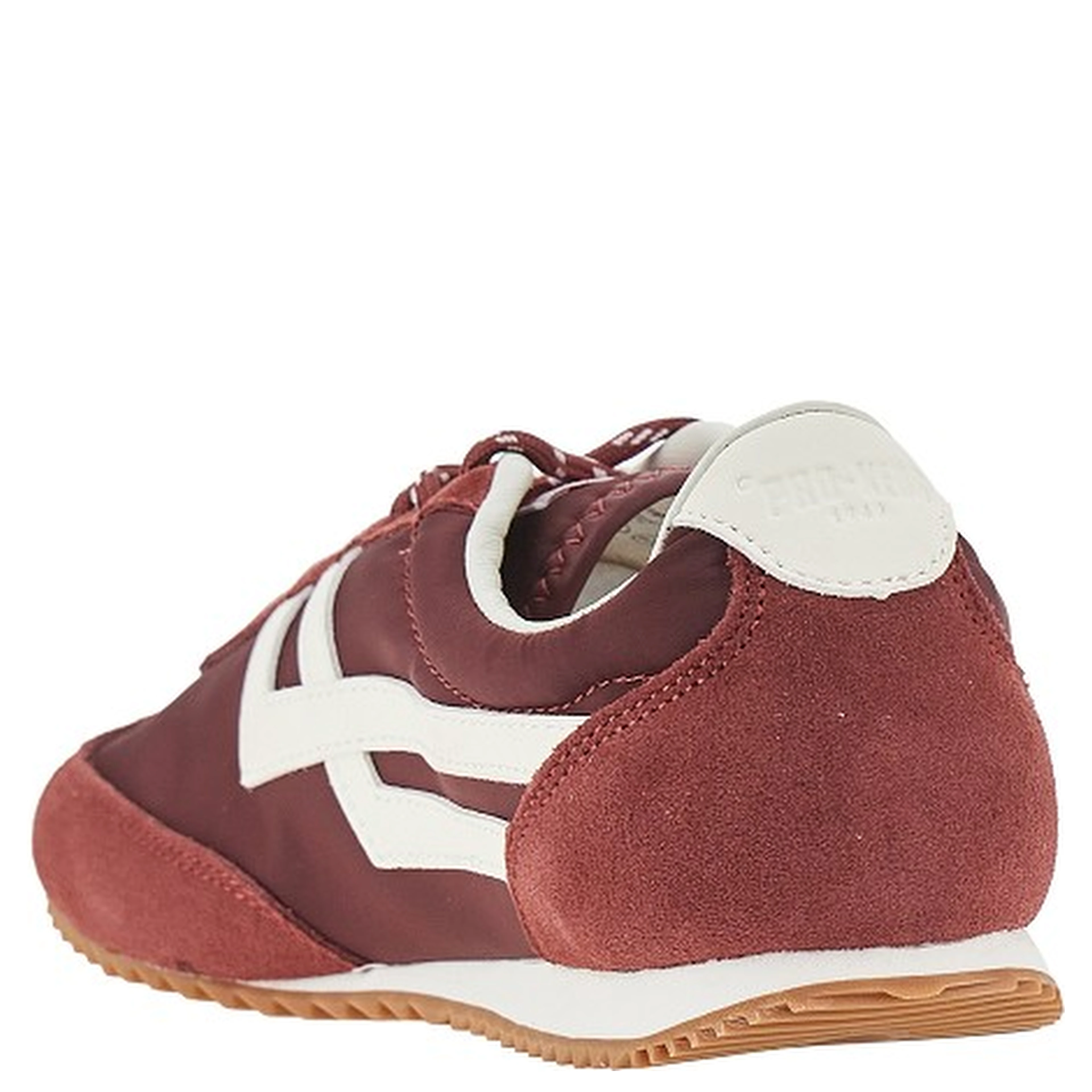 'Racer 77' nylon and suede leather sneakers
