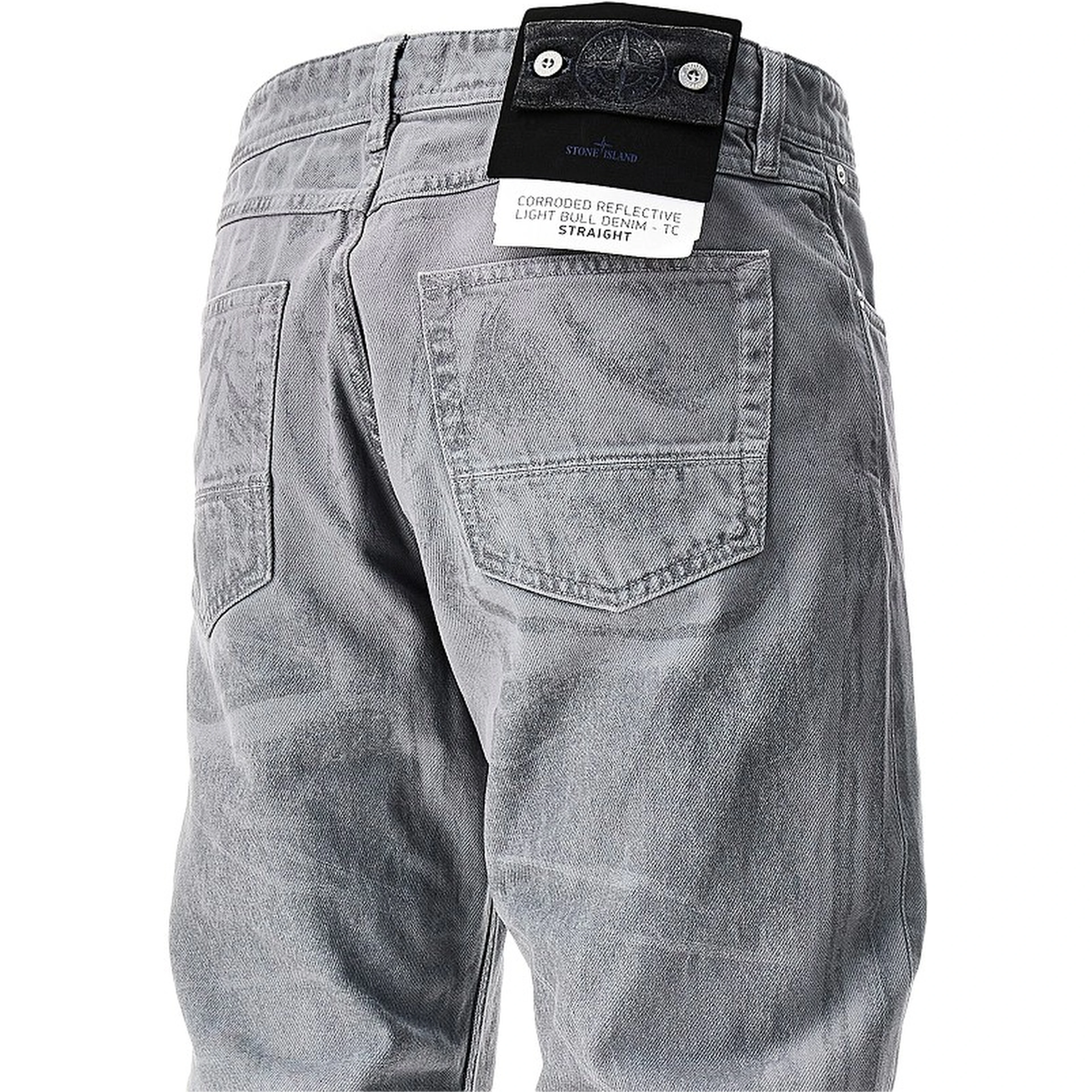Corrored Reflective Denim Straight Fit jeans