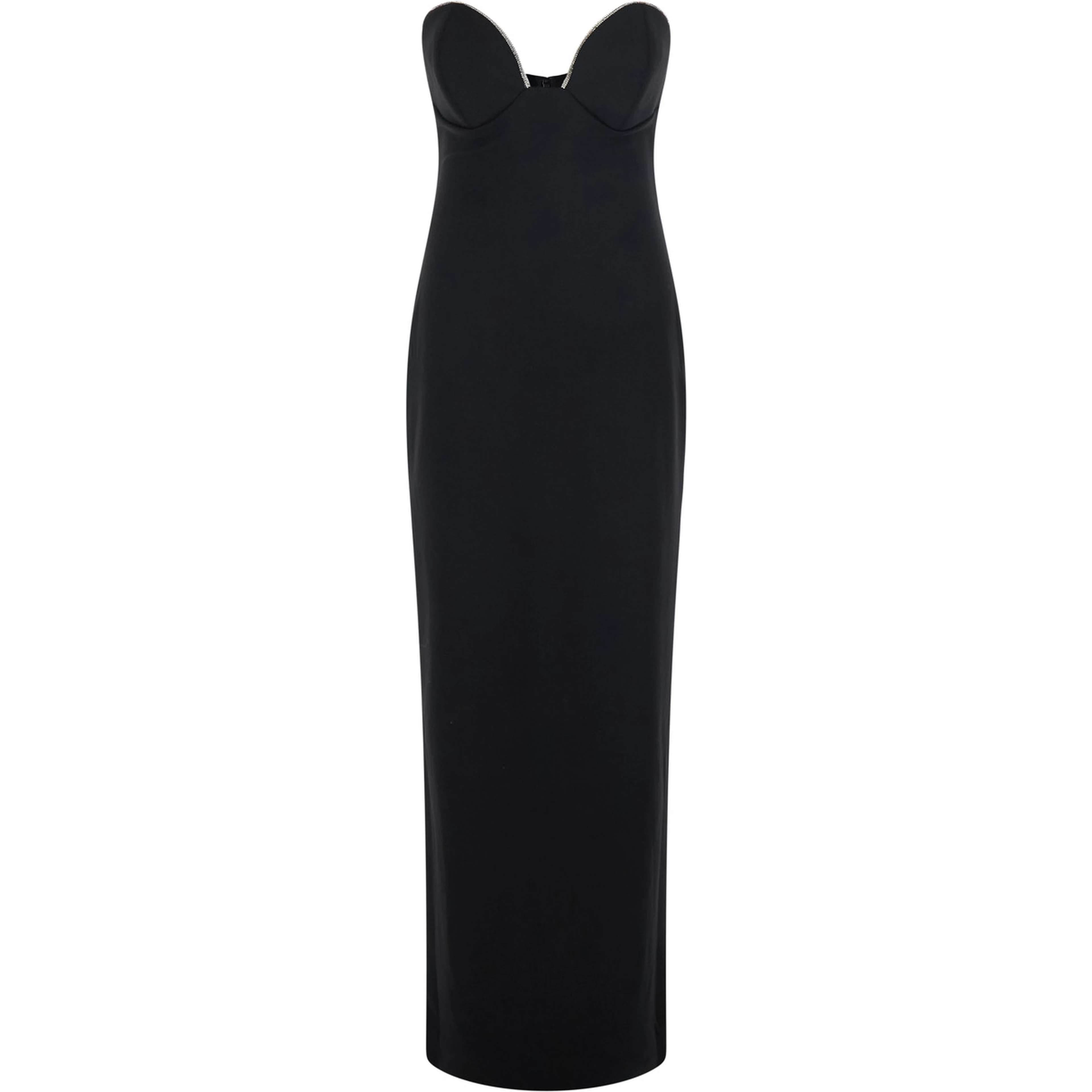 Maxi Sommer dress in black Tech Fabric for women