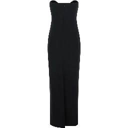 Maxi Sommer dress in black Tech Fabric for women