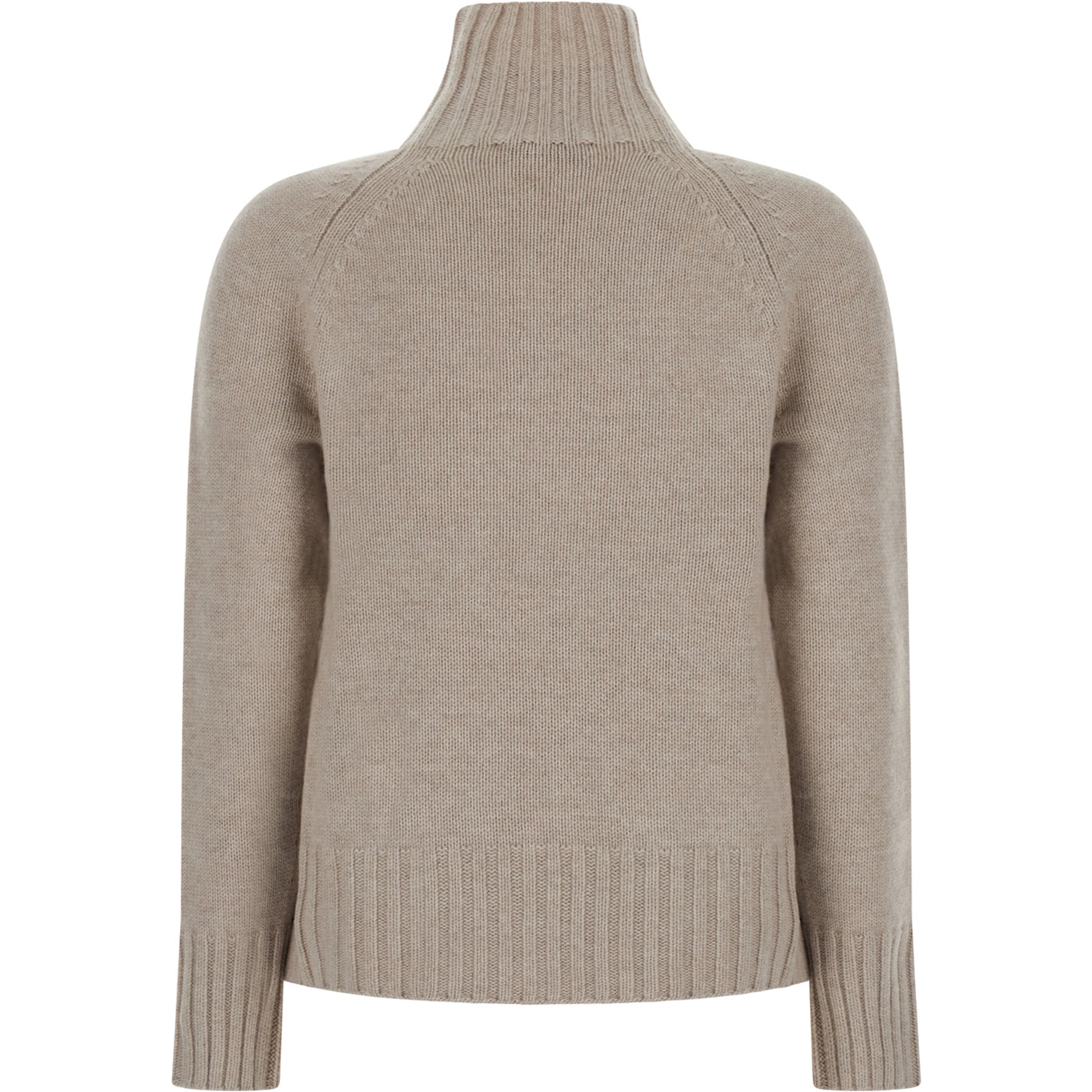 Gray unisex sweater with essential finish in wool and cashmere