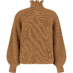 Mens beige knitwear with unspecified composition