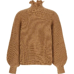 Mens beige knitwear with unspecified composition