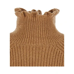 Mens beige knitwear with unspecified composition