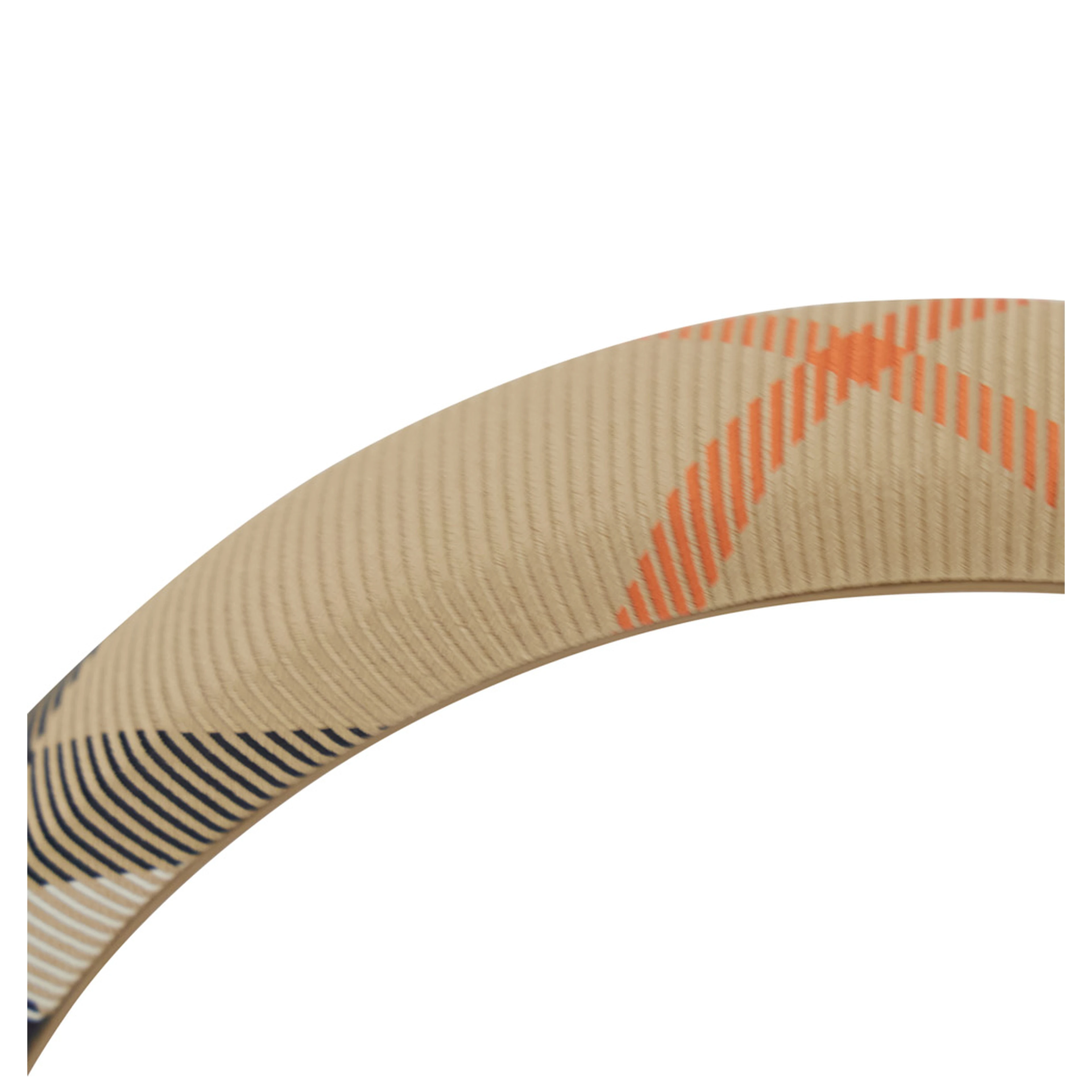 beige Headband with check print for Girl