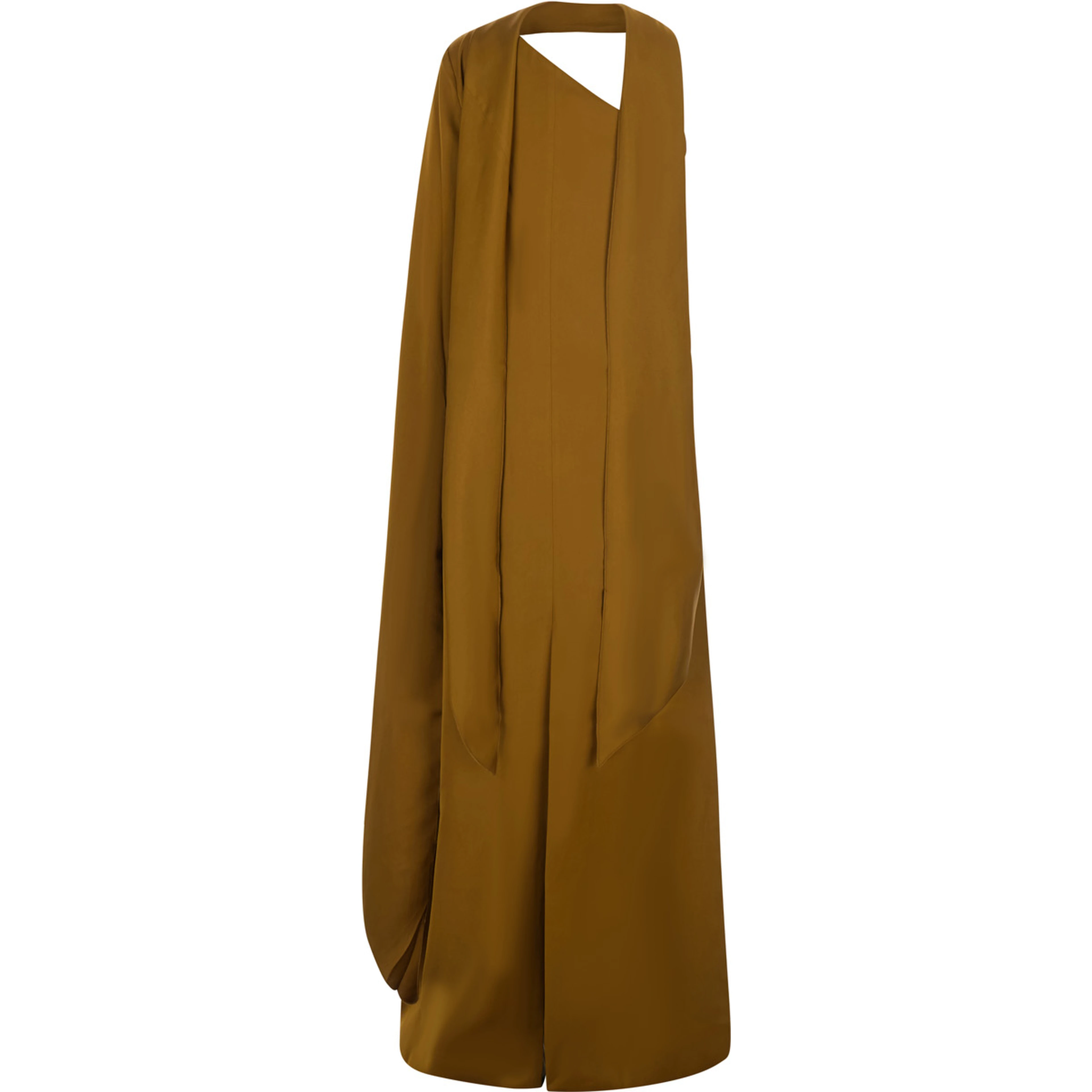 Maxi long dress in beige fabric for women