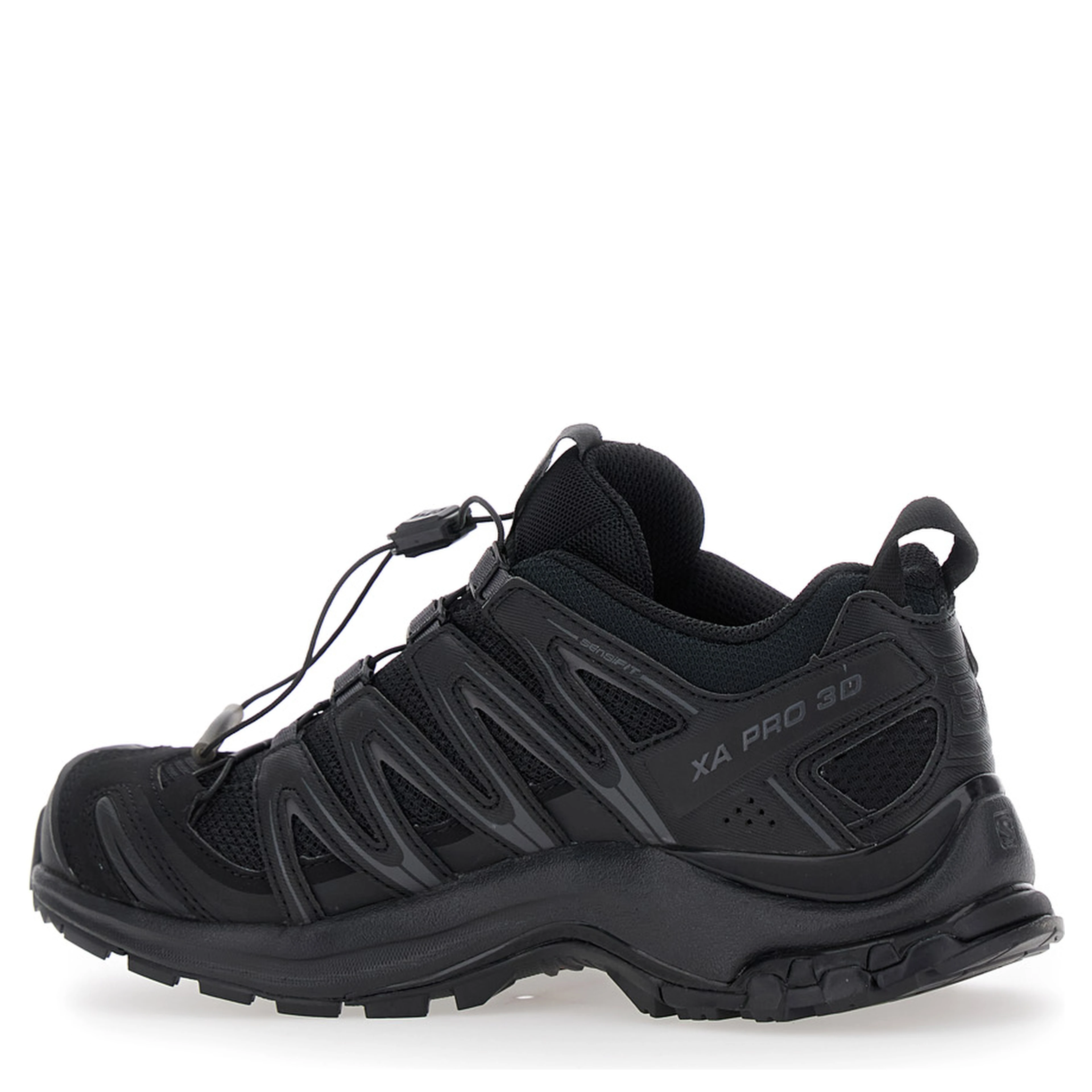 Xa Pro 3D Black Sneakers with Logo Patch on the Side and Panelled Design in Tech fabric Unisex