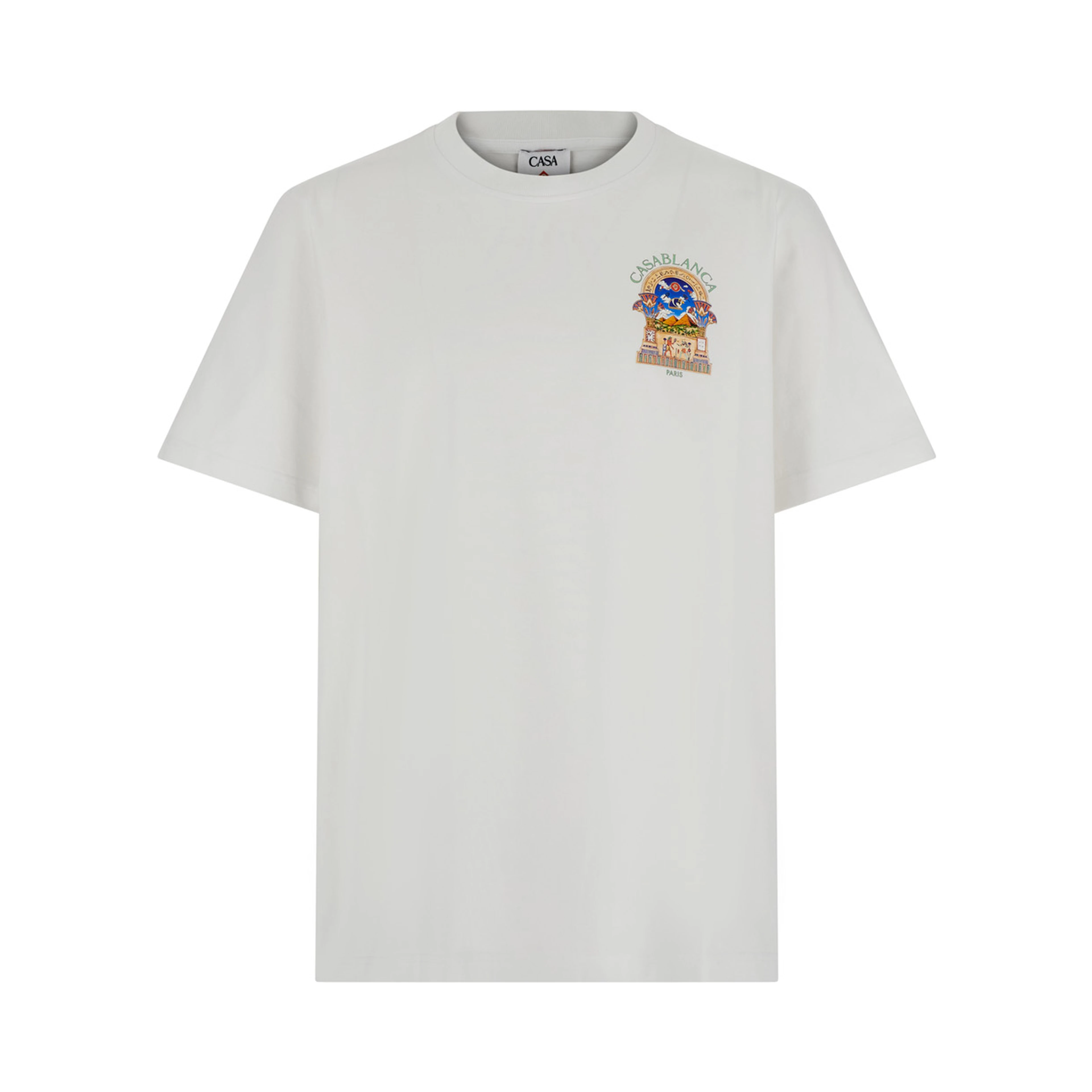 Classic T-shirt with an essential line and in white Fabric unisex
