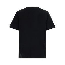 CASABLANCA black cotton printed T-shirt for men