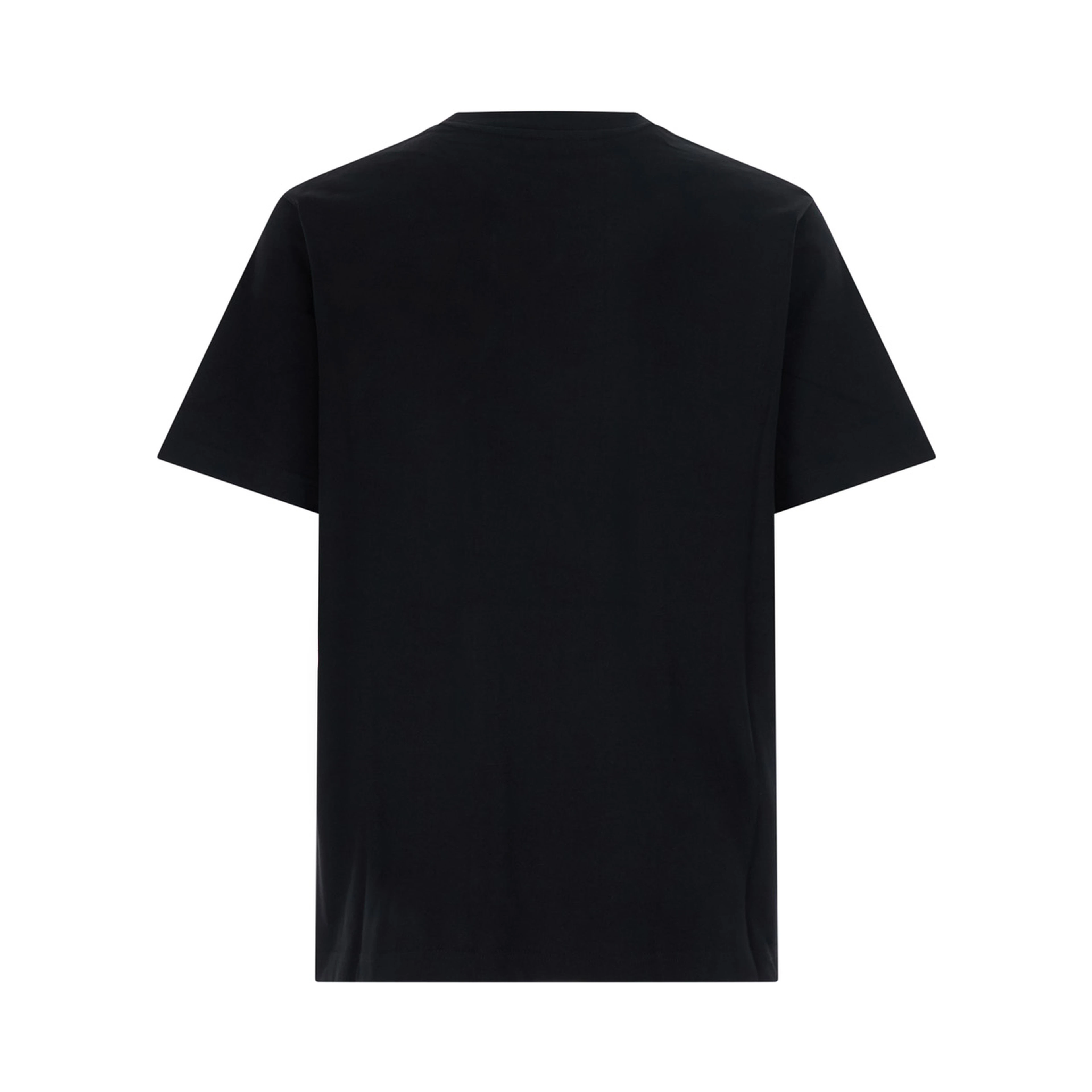 CASABLANCA black cotton printed T-shirt for men