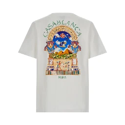 Classic T-shirt with an essential line and in white Fabric unisex