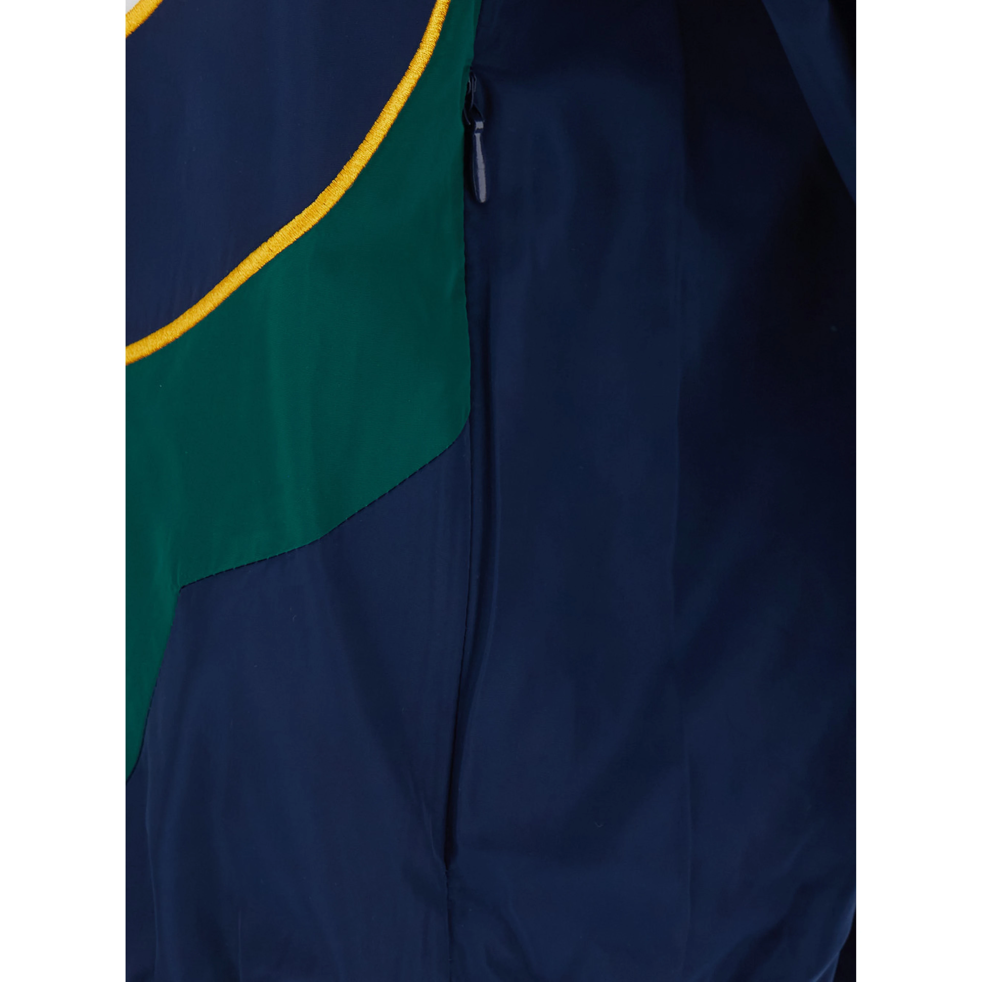 CASABLANCA windbreaker jacket with colourblock appliqué in blue tech fabric gender unspecified