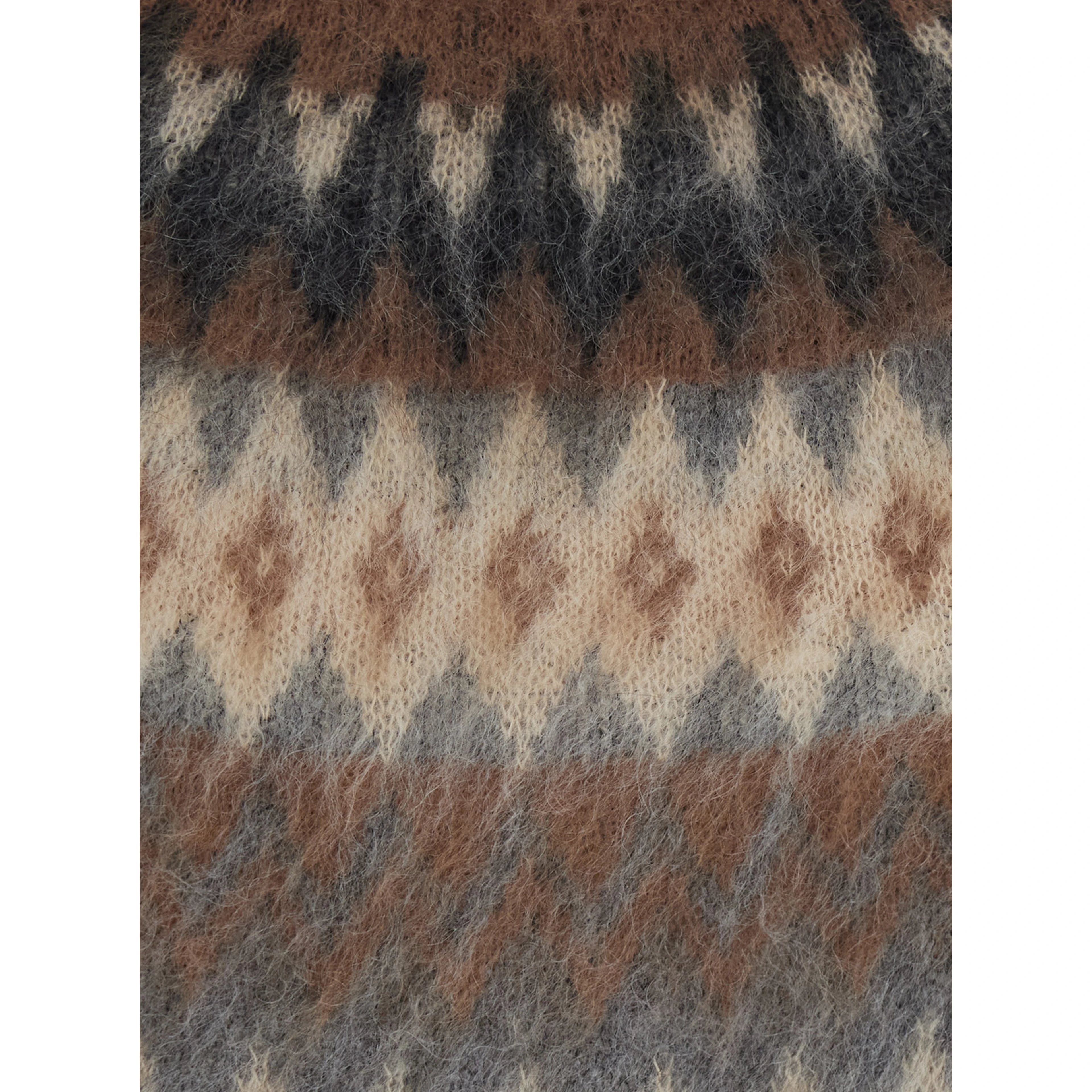 MSTGLASSA Sweater characterized by a crew neck and long sleeves in brown for women