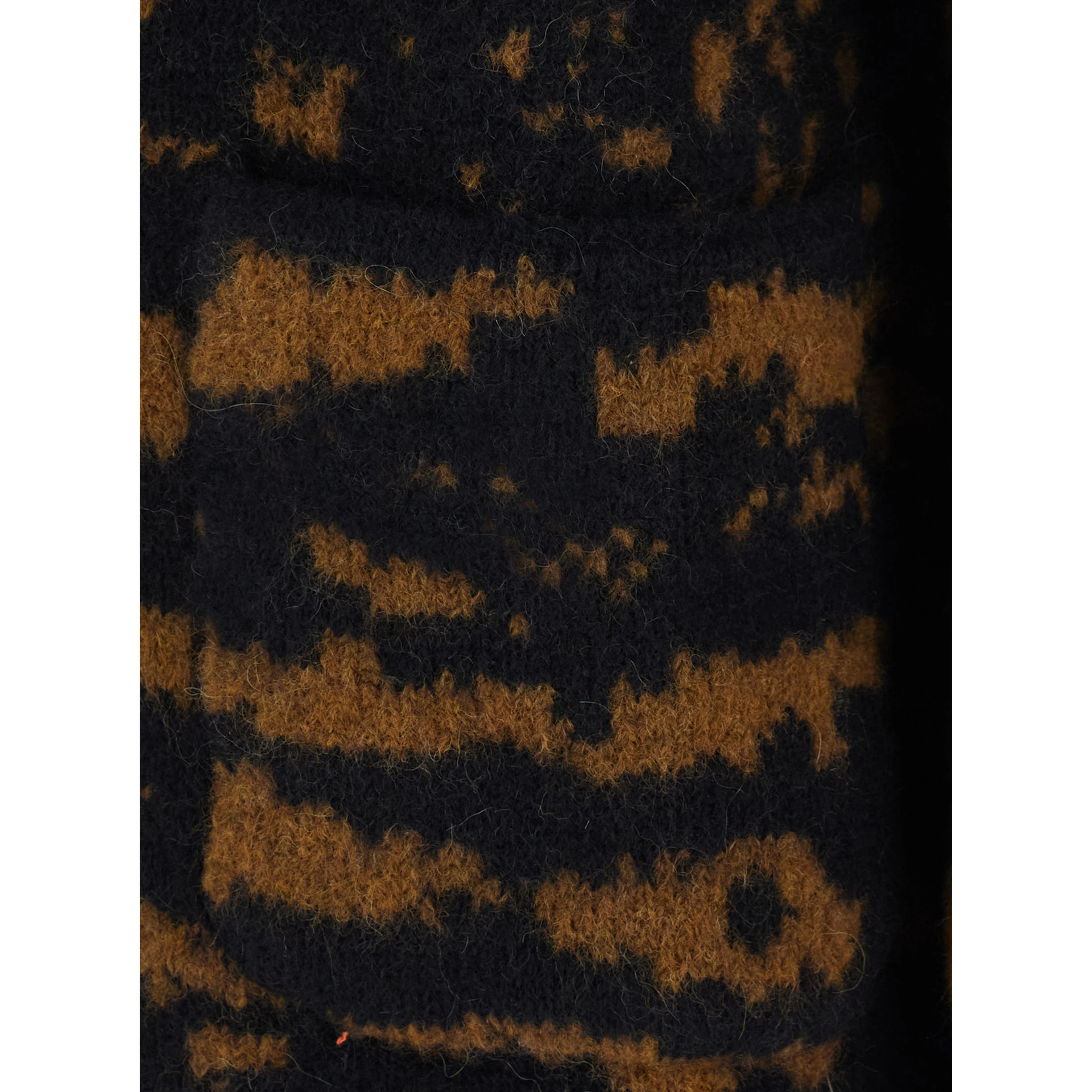 TINNA KNITWEAR CARDIGAN with V-neck, long sleeves, in Alpaca, Polyamide and Wool, in Brown, women