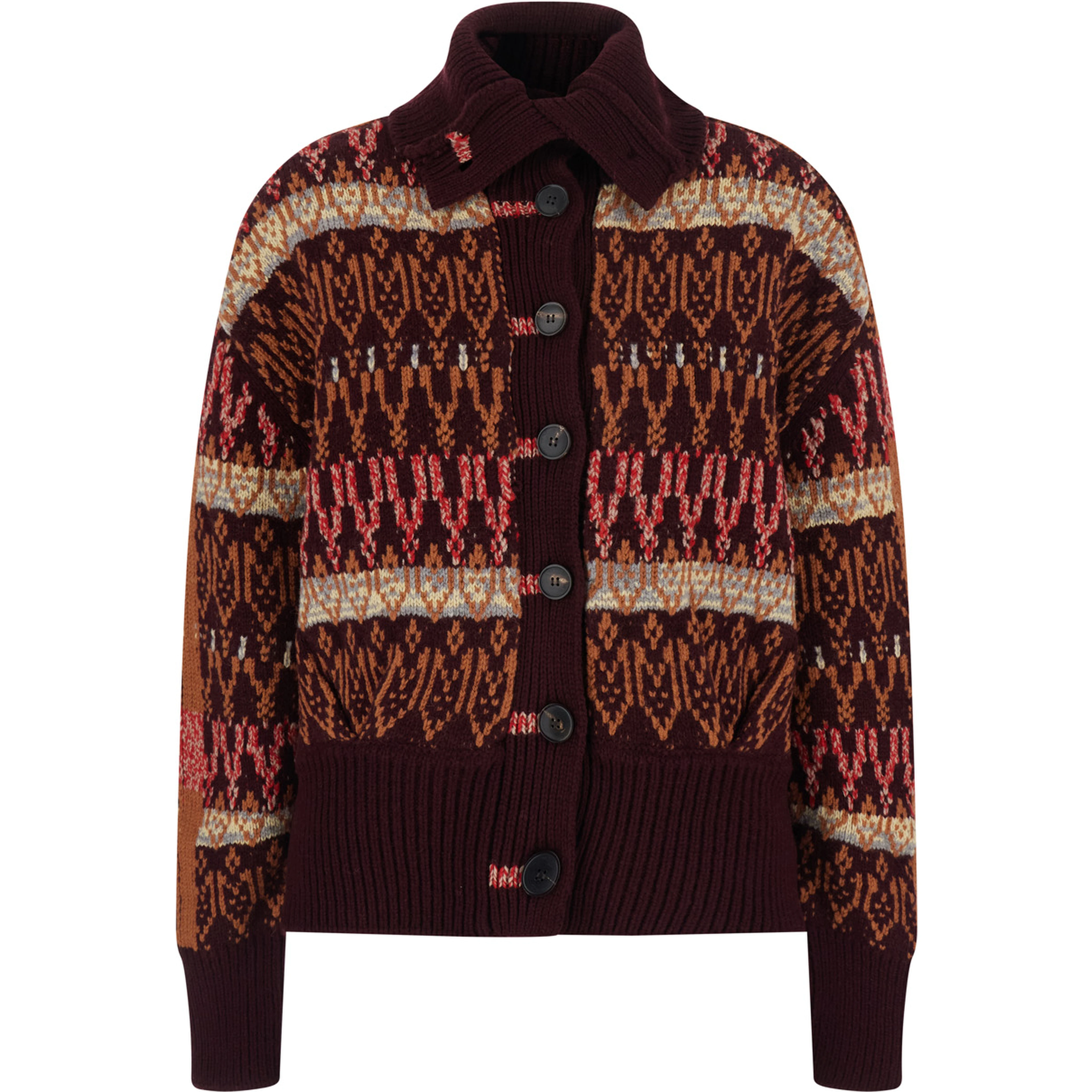TEDA Cardigan with long sleeves in Tech Fabric multicolor unisex