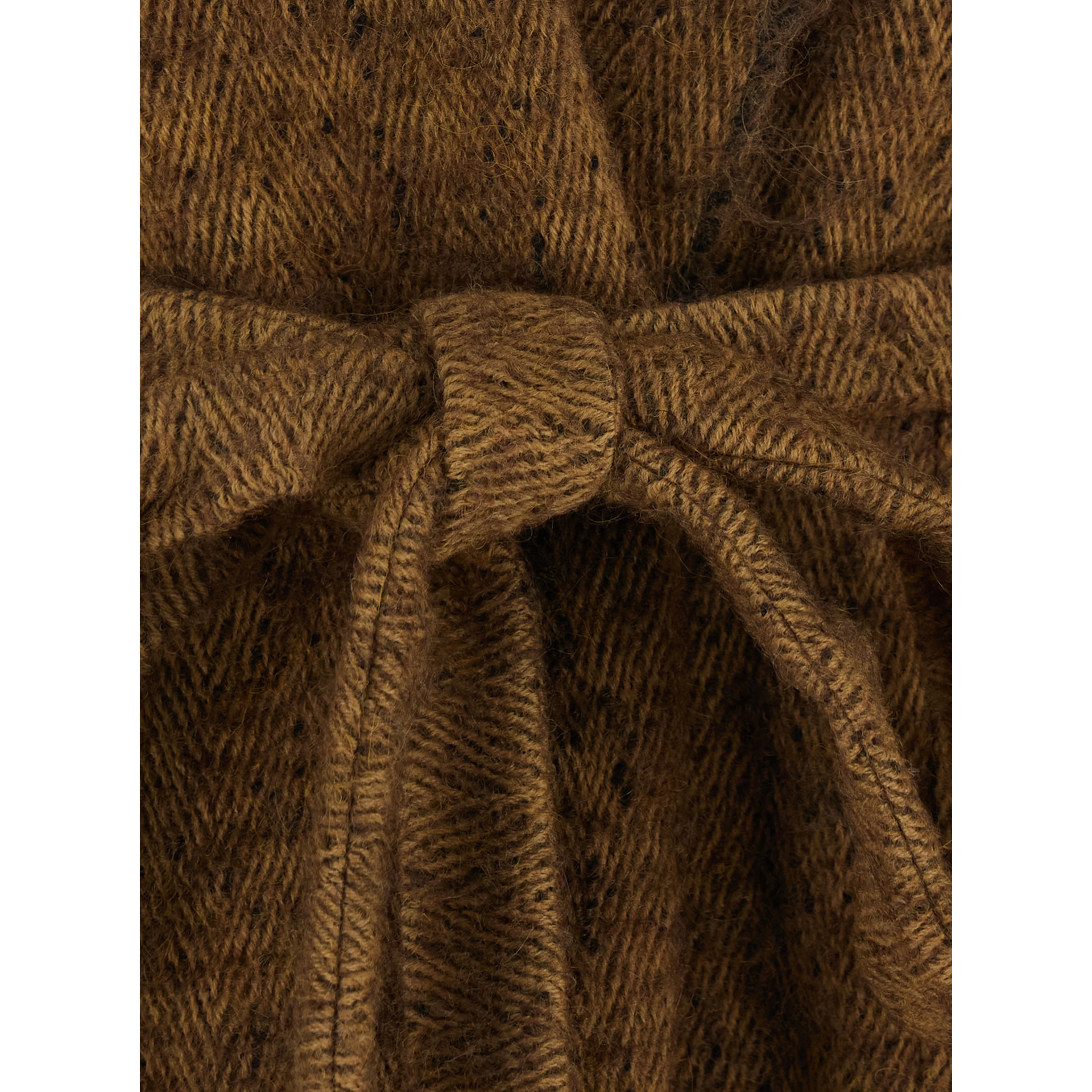 Jacket UMA WANG KOBINA JKT in virgin wool alpaca cotton and Tech Fabric brown