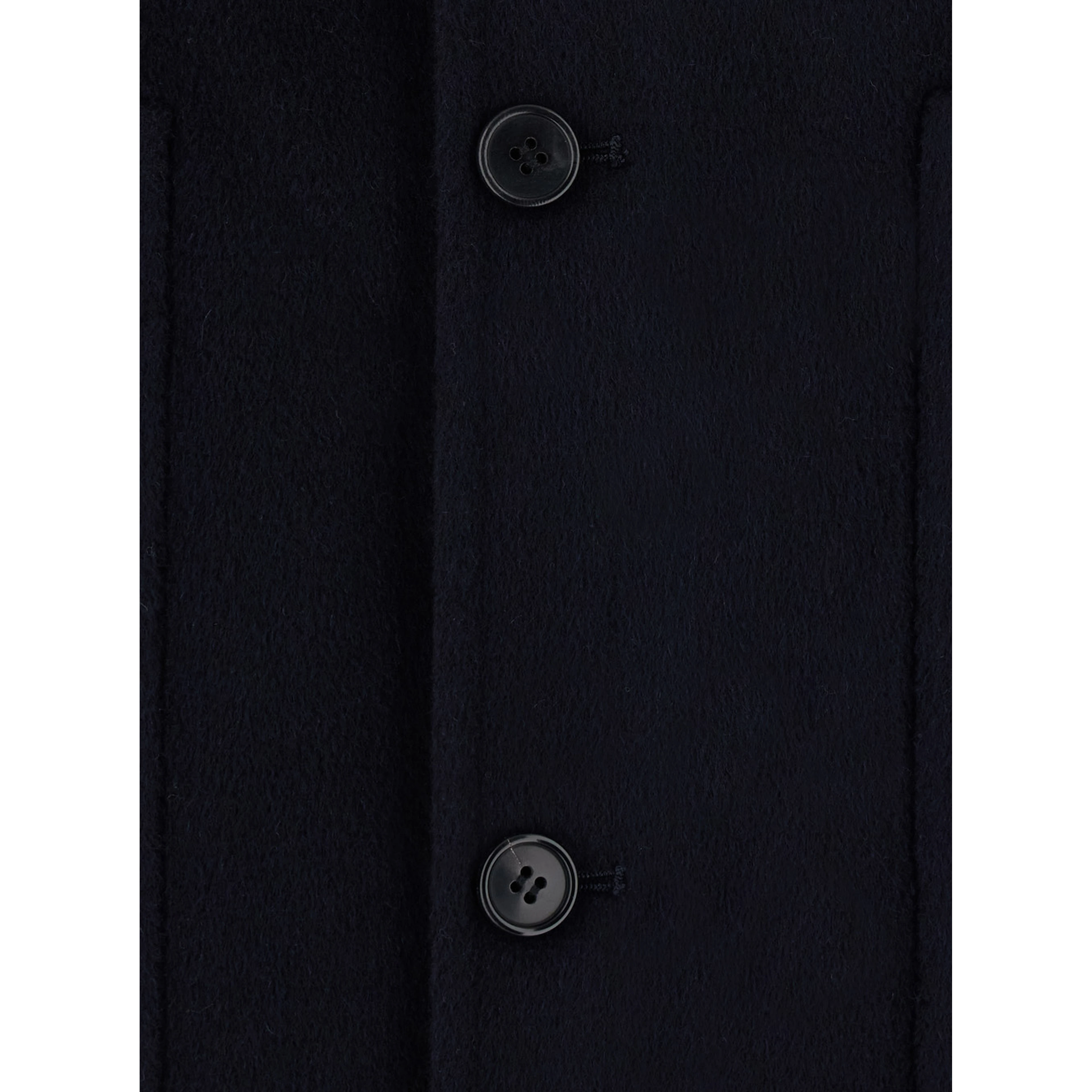 DOUBLE WOOL JACKET with shirt collar and zip closure Blue Men